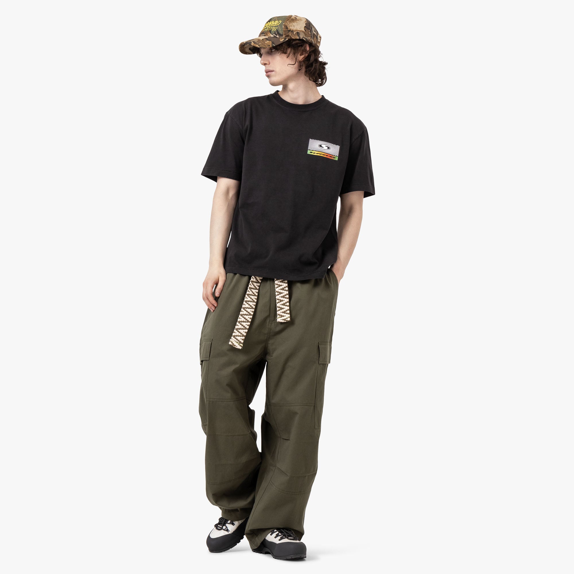  Supervsn Vibrate Higher T-Shirt / Vintage Black、mySite、merchandisen