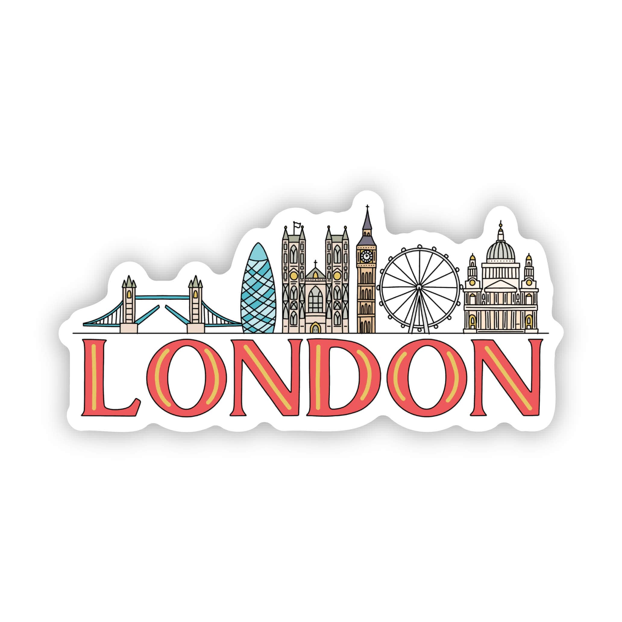  London Skyline Sticker、mySite、ghnorth