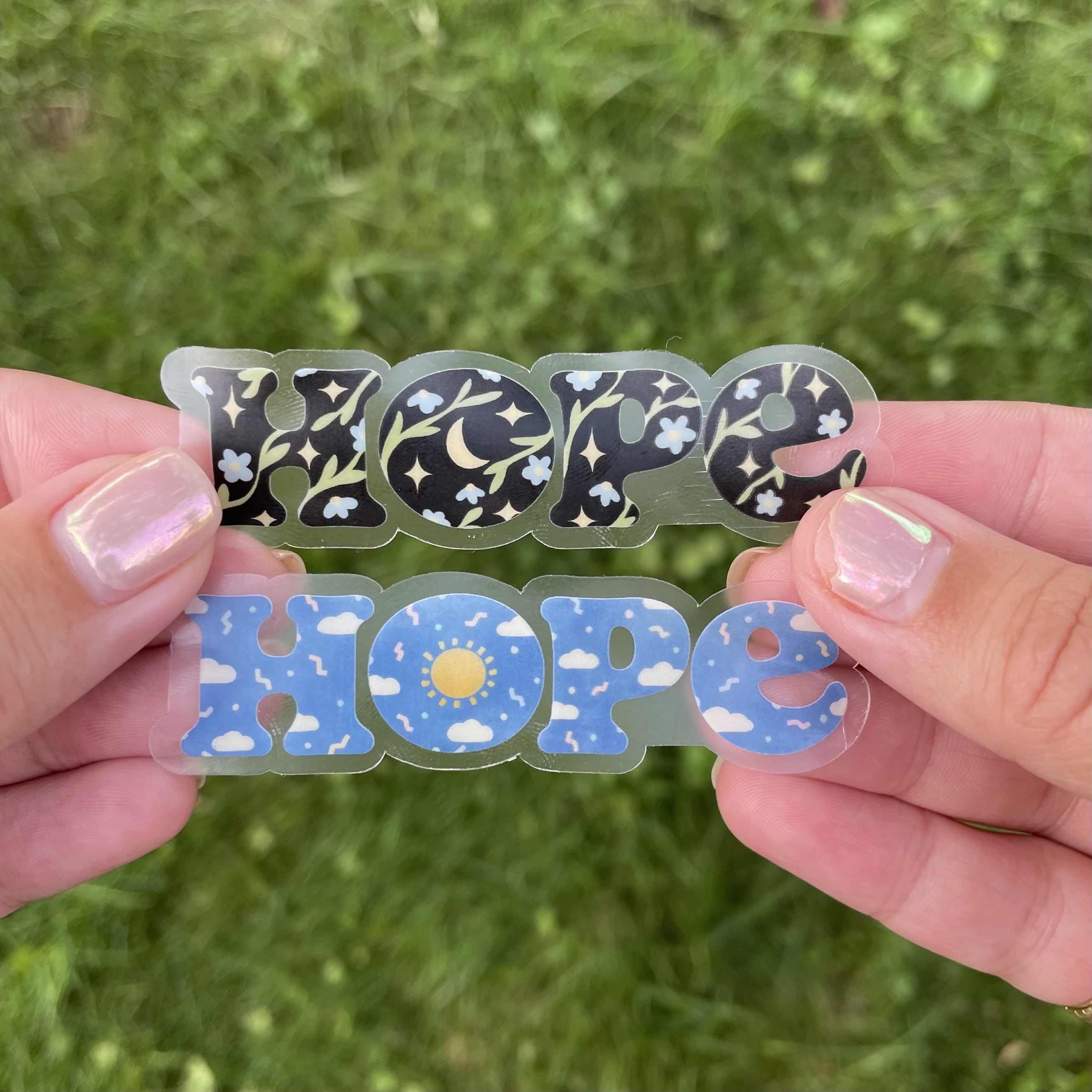  Hope Clear Stickers - Day and Night、mySite、elrpsem3k