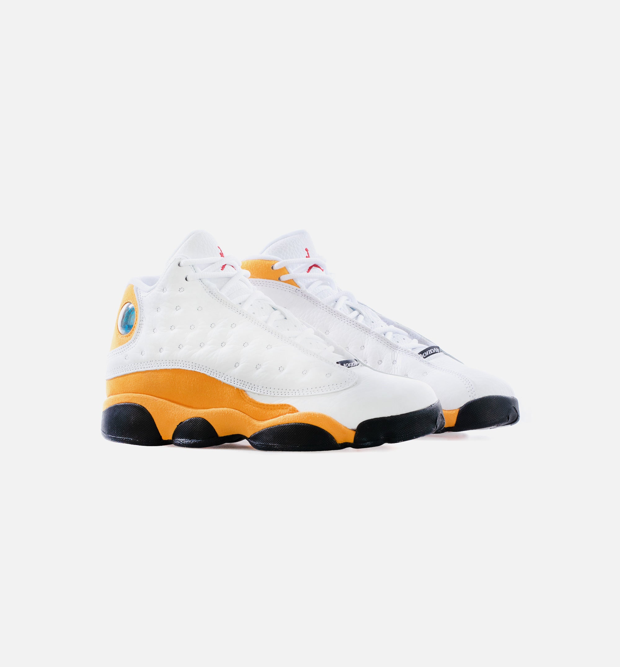 Air Jordan 13 Retro Del Sol Grade School Lifestyle Shoe - White/Yellow、mySite、dreamappss