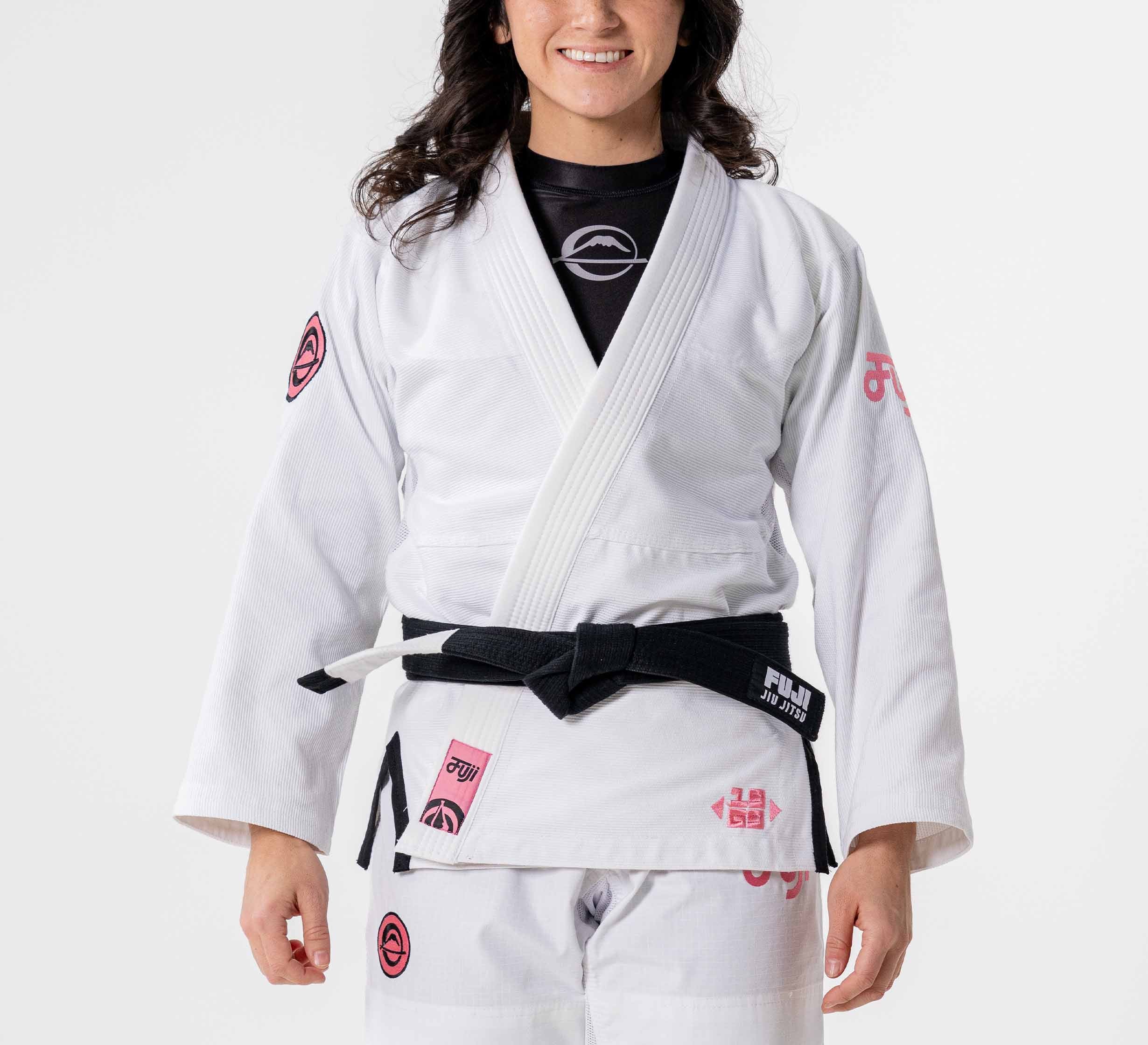 Womens Flow-Tech BJJ Gi White/Pink/Teal、mySite、gigharbornorthrealestate