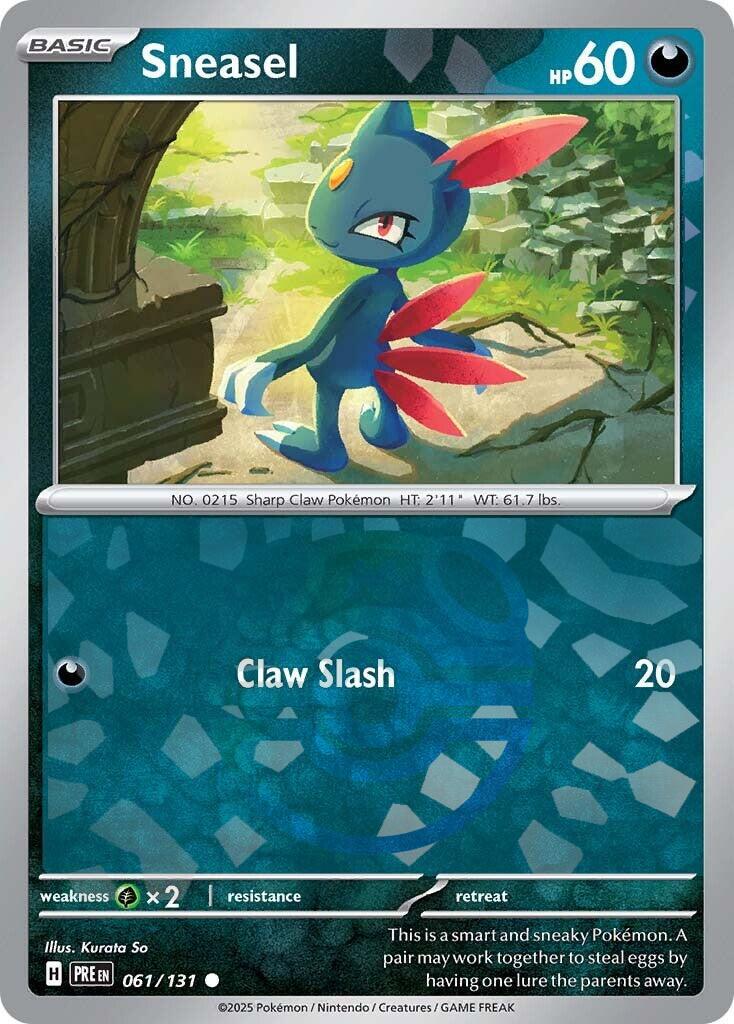 Sneasel (061/131) (Master Ball Pattern) Scarlet & Violet: Prismatic Evolutions、mySite、waistdrama