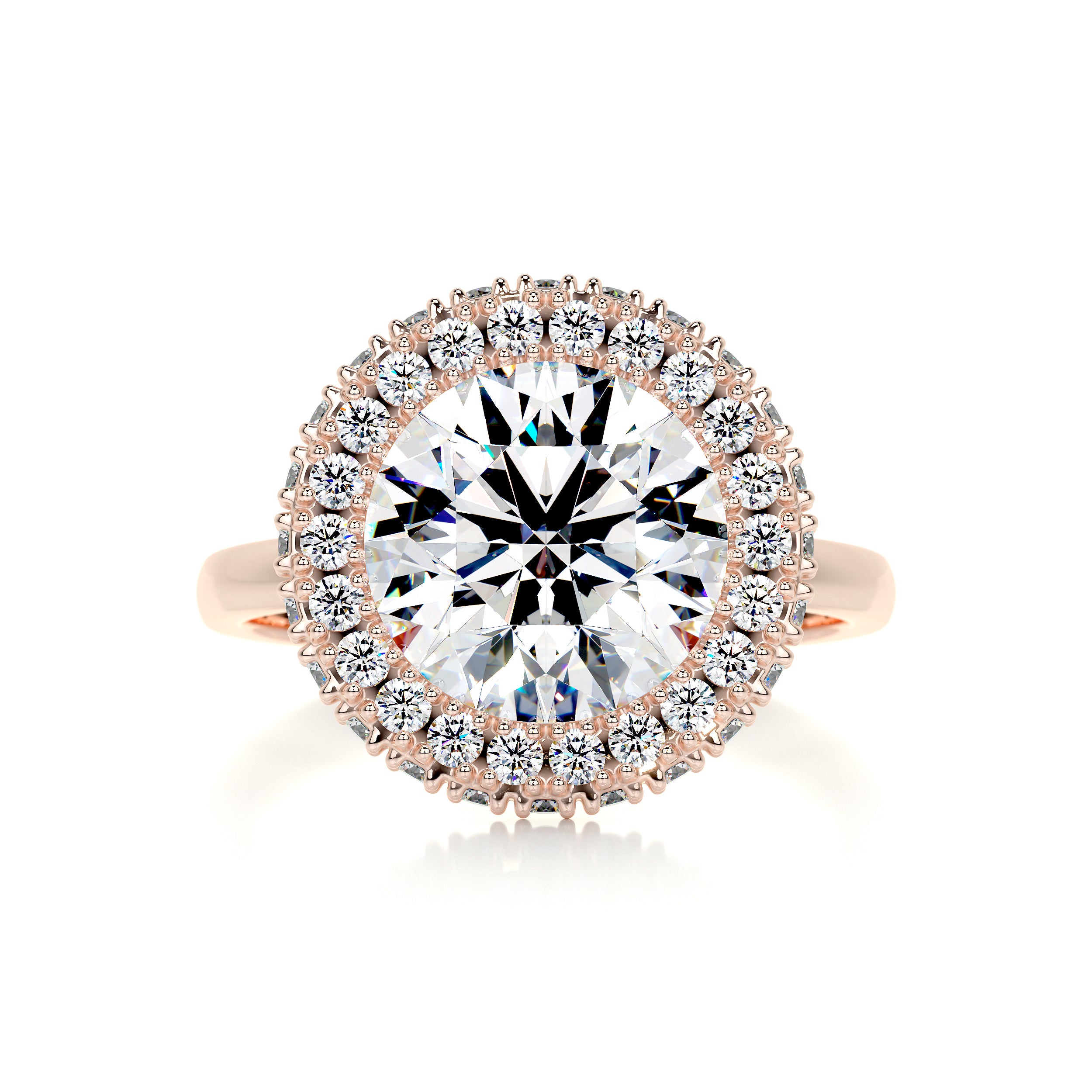 Rosalie Moissanite & Diamond Ring -14K Rose Gold、mySite、hinf8tx79
