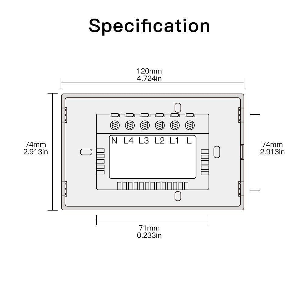 Switch Panel Glass Panel US EU Version 1/2/3/4 Gang (ONLY PANEL without switch）、mySite、fannypackpong