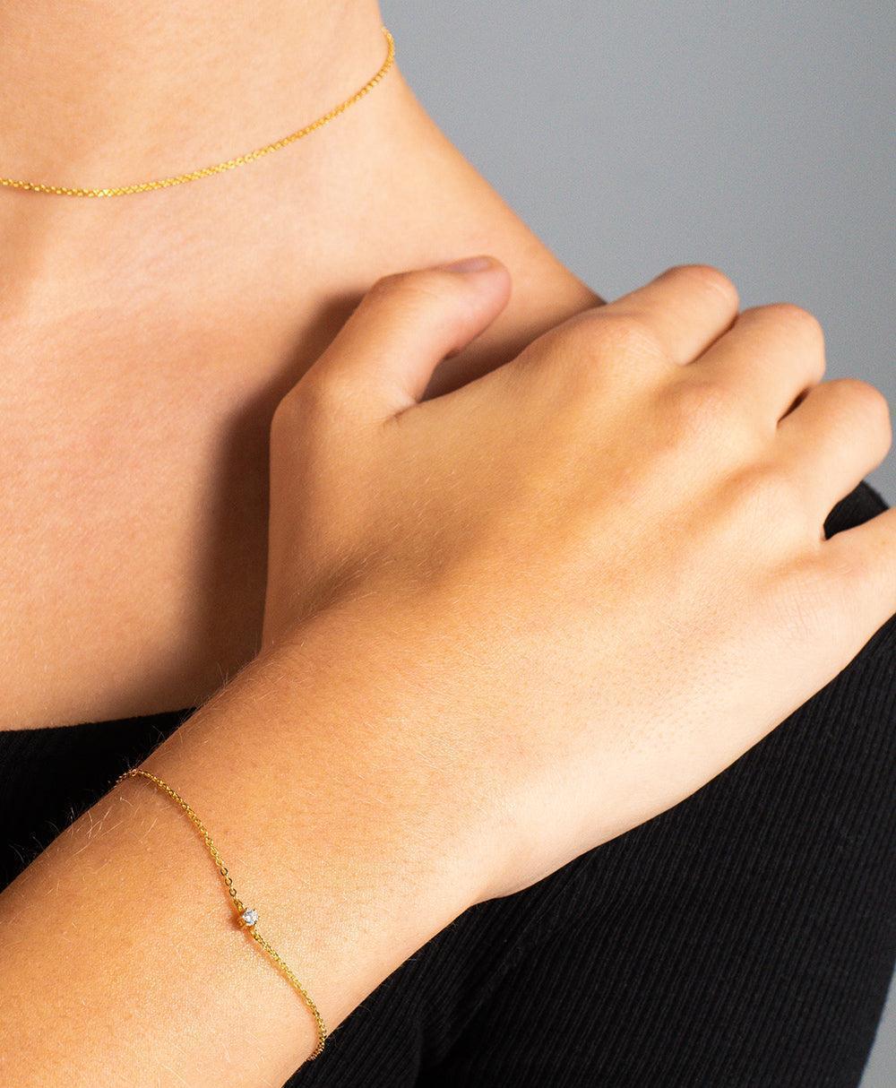 Rosa Bracelet White 18ct Gold Plated、mySite、botmansion