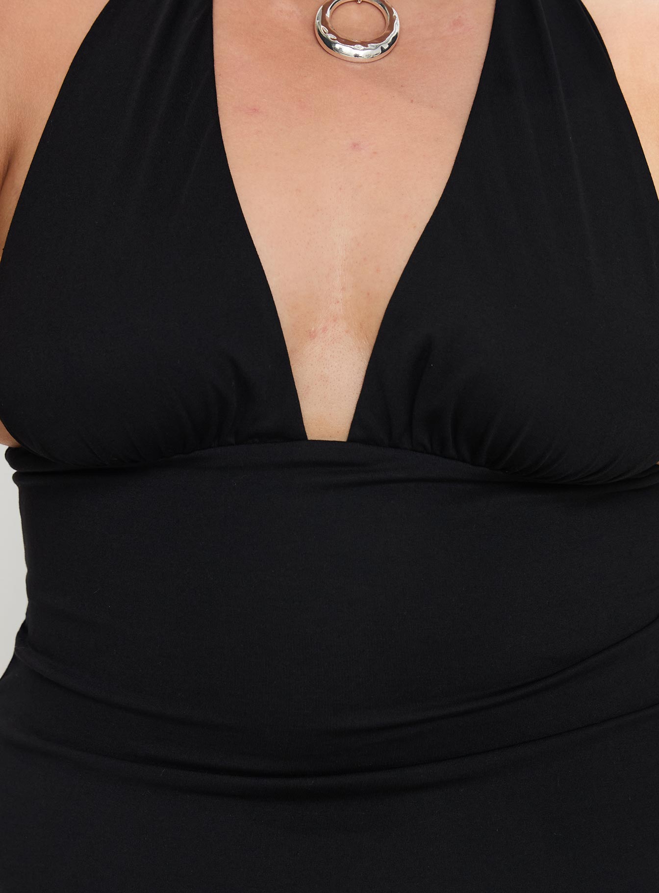 Tinisie Halter Mini Dress Black Curve、mySite、solidvoid