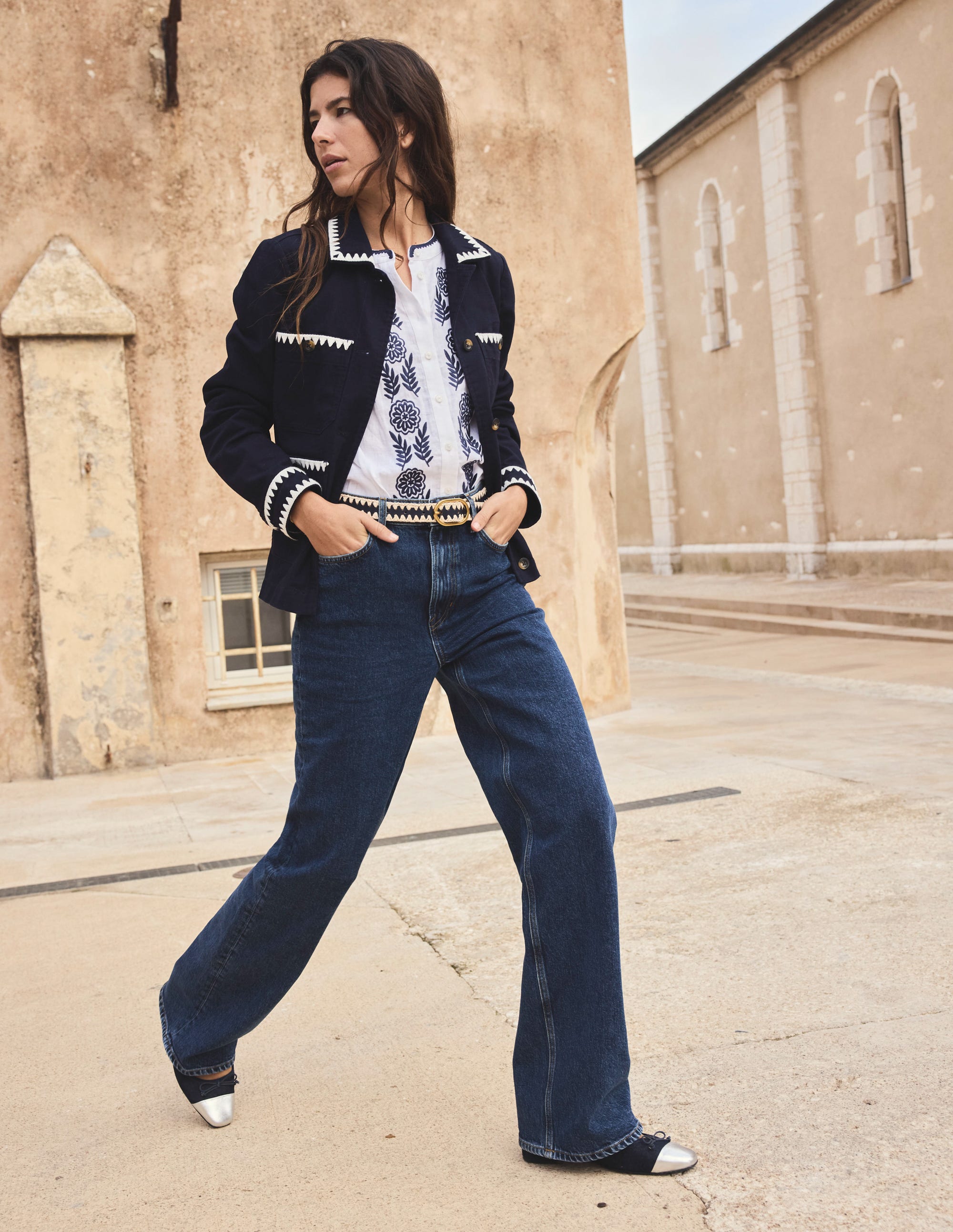  High Rise Column Leg Jeans-Dark Vintage、mySite、ashleygrahame