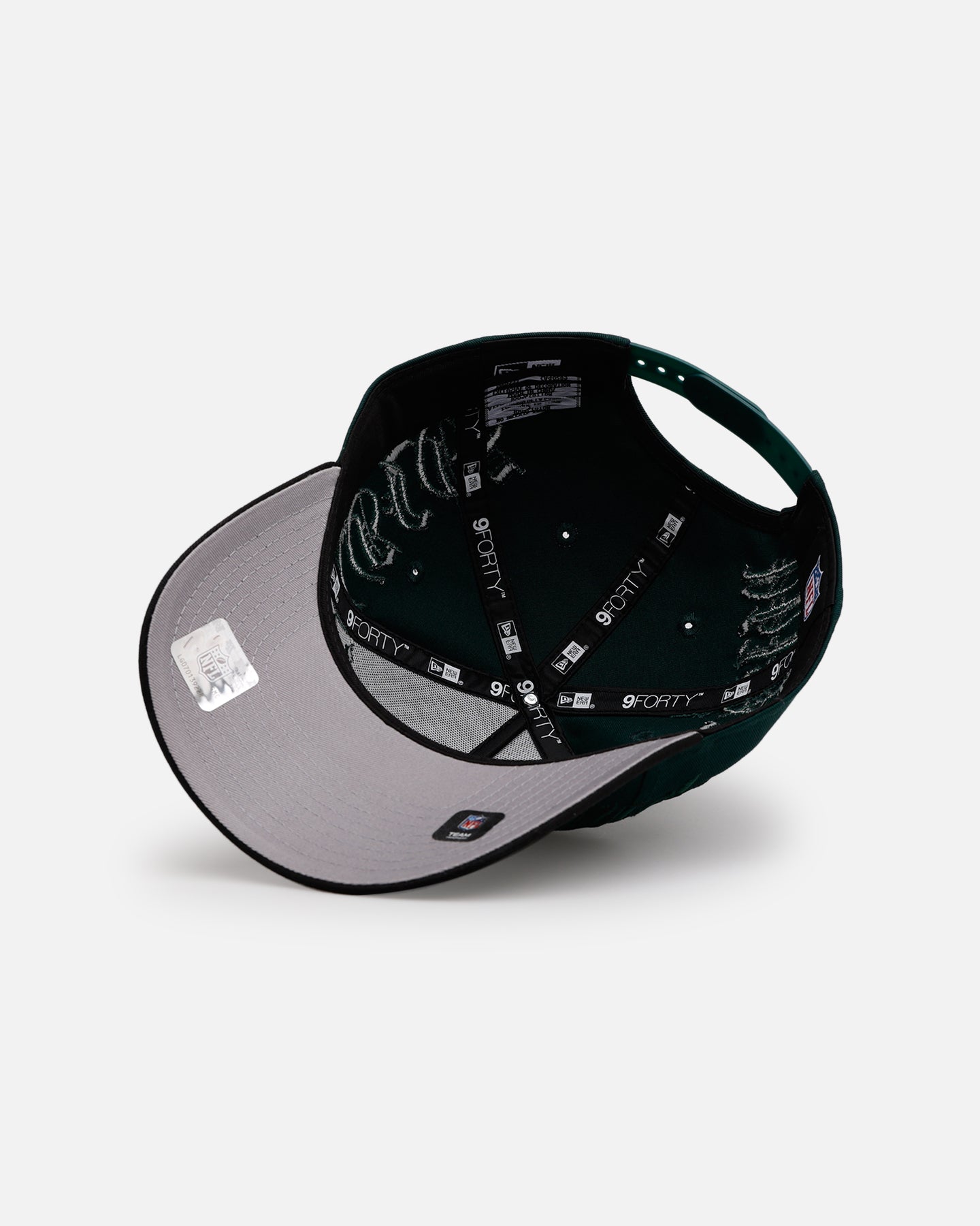 New Era Philadelphia Eagles 'Gothic Script Two Tone' 9FORTY A-Frame Snapback Dark Green/Black、mySite、zt4zffjzw