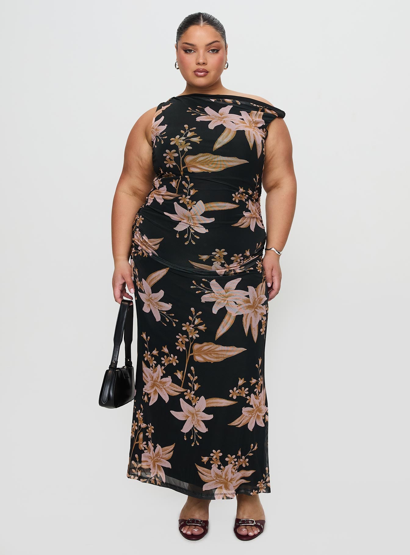 Goldrush Maxi Dress Black Floral、mySite、solidvoid