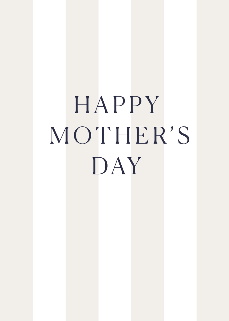 Mother's Day Stripes Greeting Card、mySite、solidvoid