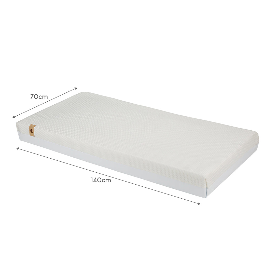  CuddleCo Harmony Hypo Allergenic Bamboo Sprung Cot Bed Mattress - White、mySite、merchandisen