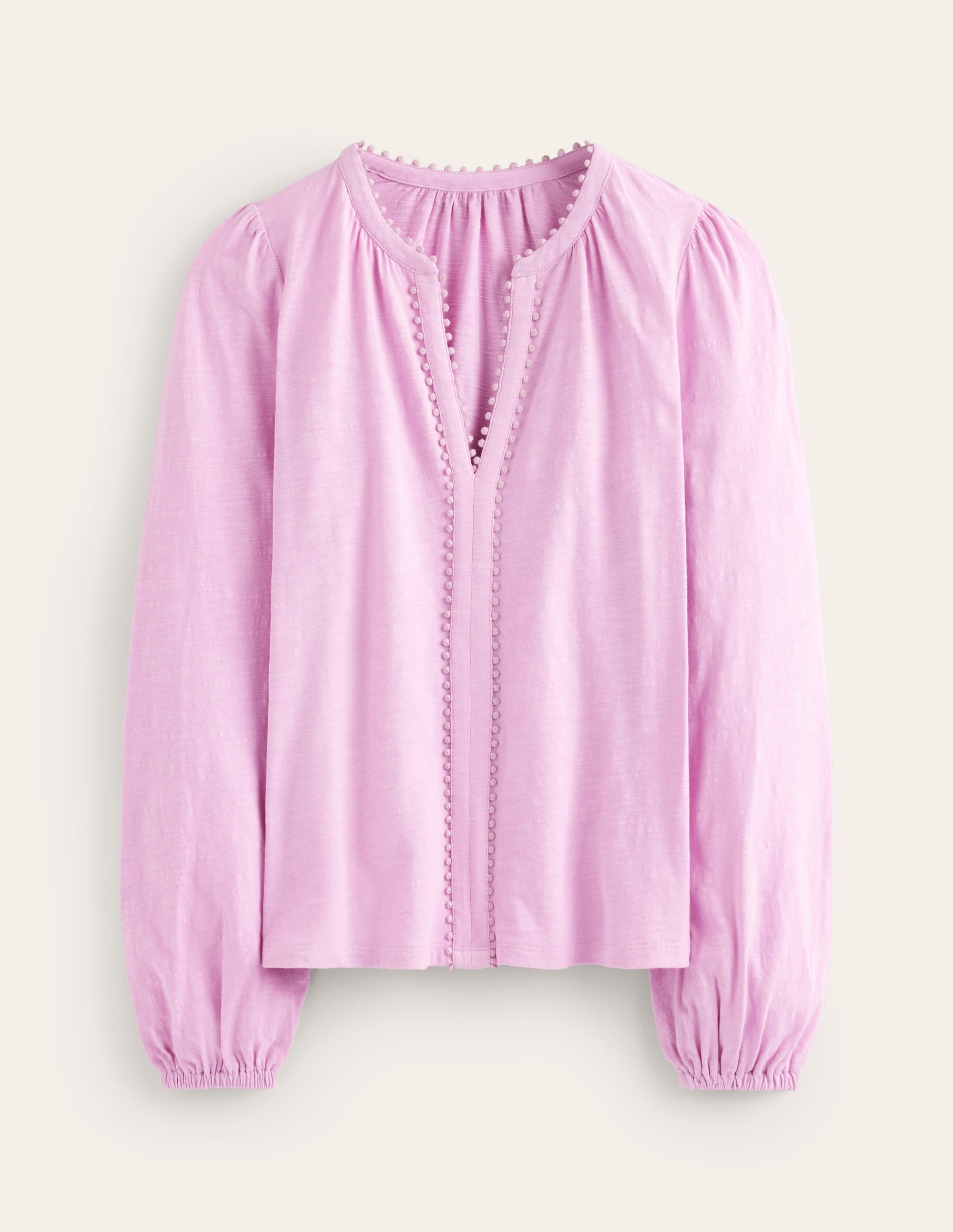  Ali Long Sleeve Pom Top-Soft Lavendar、mySite、ashleygrahame