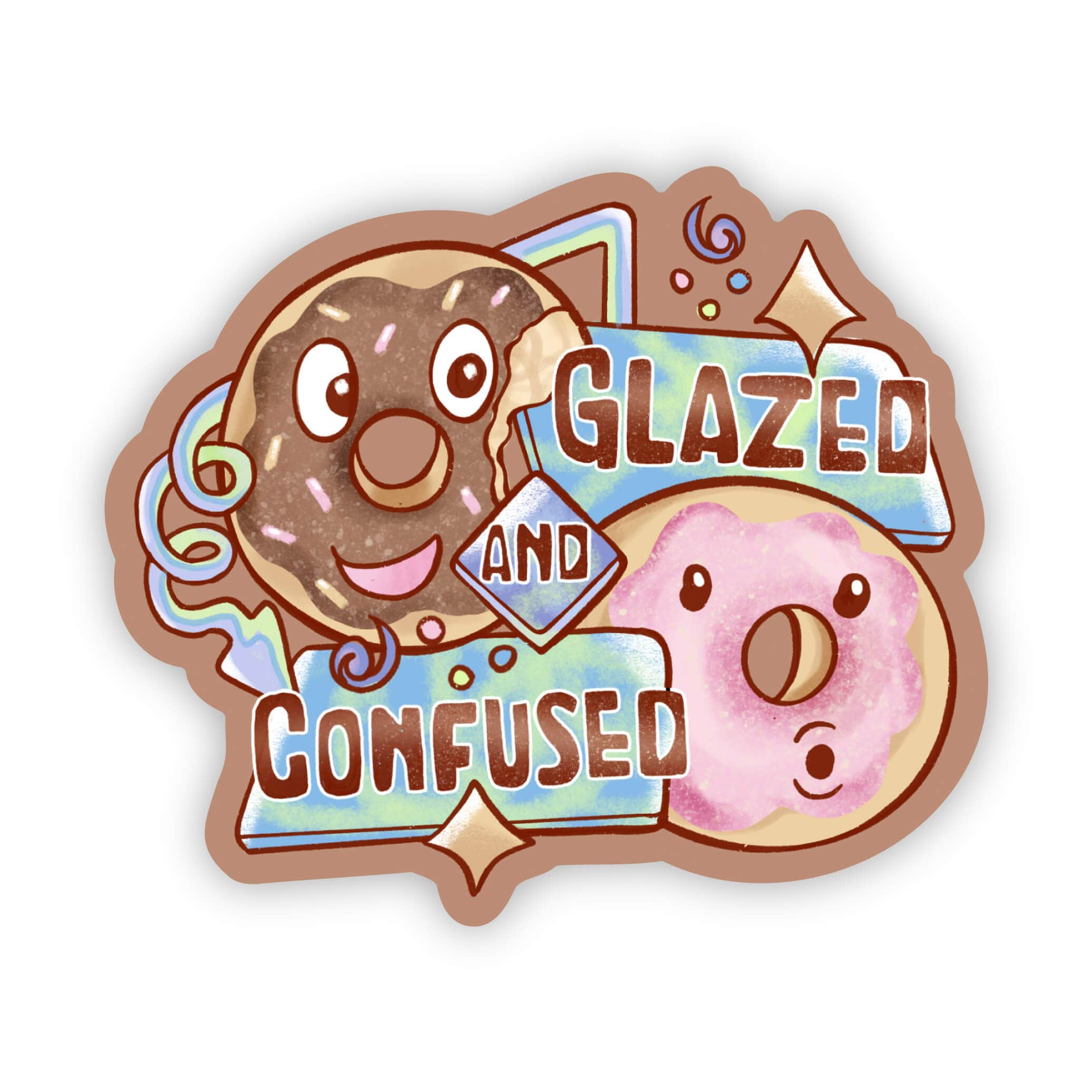  Glazed and Confused Donut Sticker、mySite、elrpsem3k