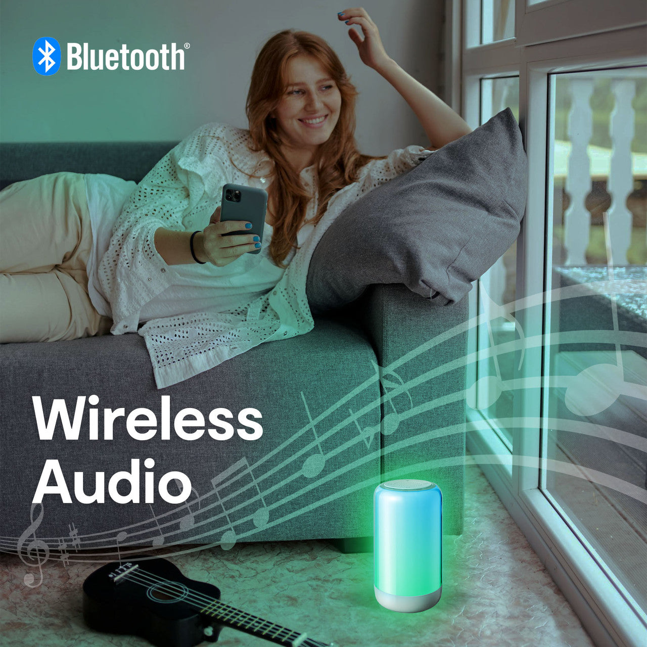 Laser Ambient Light Bluetooth Speaker (RGB)、mySite、camillekostekn