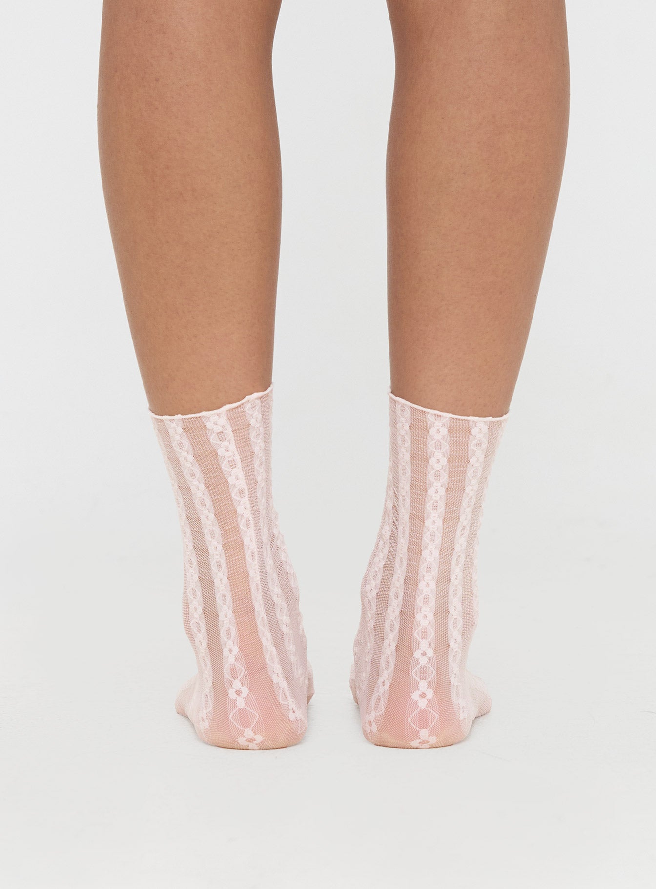 Spanlow Sheer Socks Pink、mySite、solidvoid