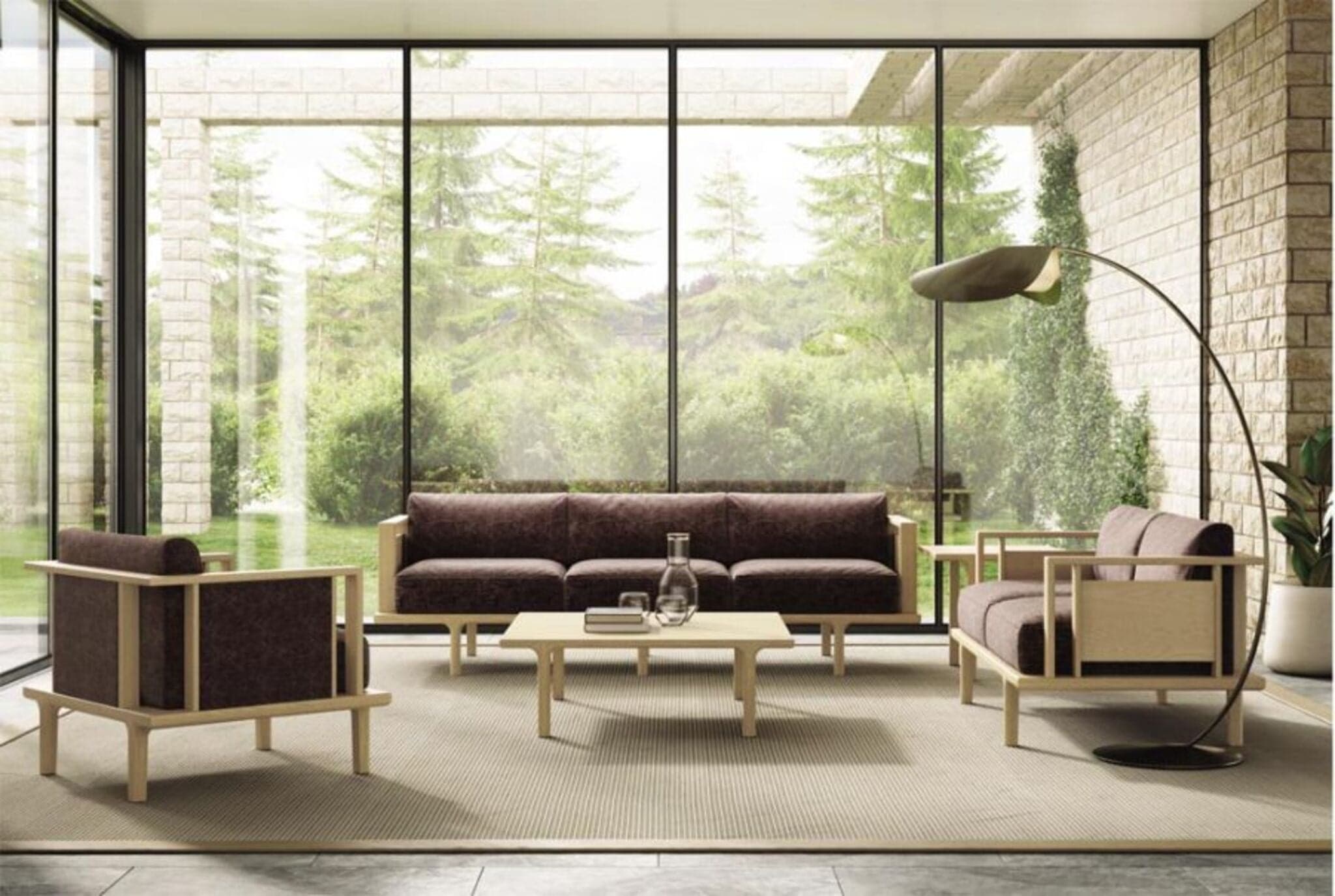 Copeland Sierra Sofa with Wood Panels、mySite、neckold