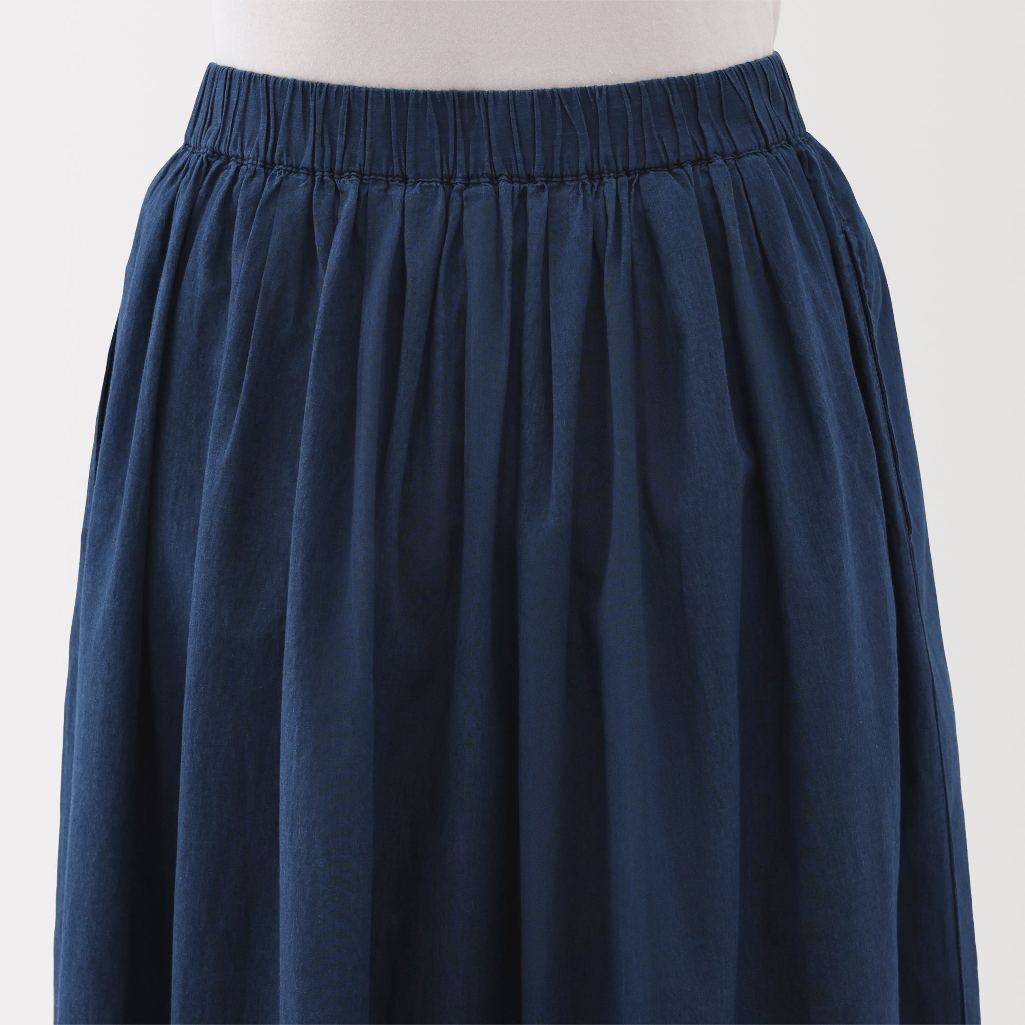  Women's Cotton Voile Gather Maxi-Skirt、mySite、sugarbowlscore