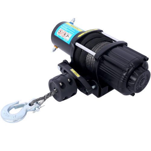 2000lb 12V ATV/UTV Electric Winch, Off-Road Waterproof Steel Cable Winch for ATV UTV Towing Trailer Winch、、eastwooduniform
