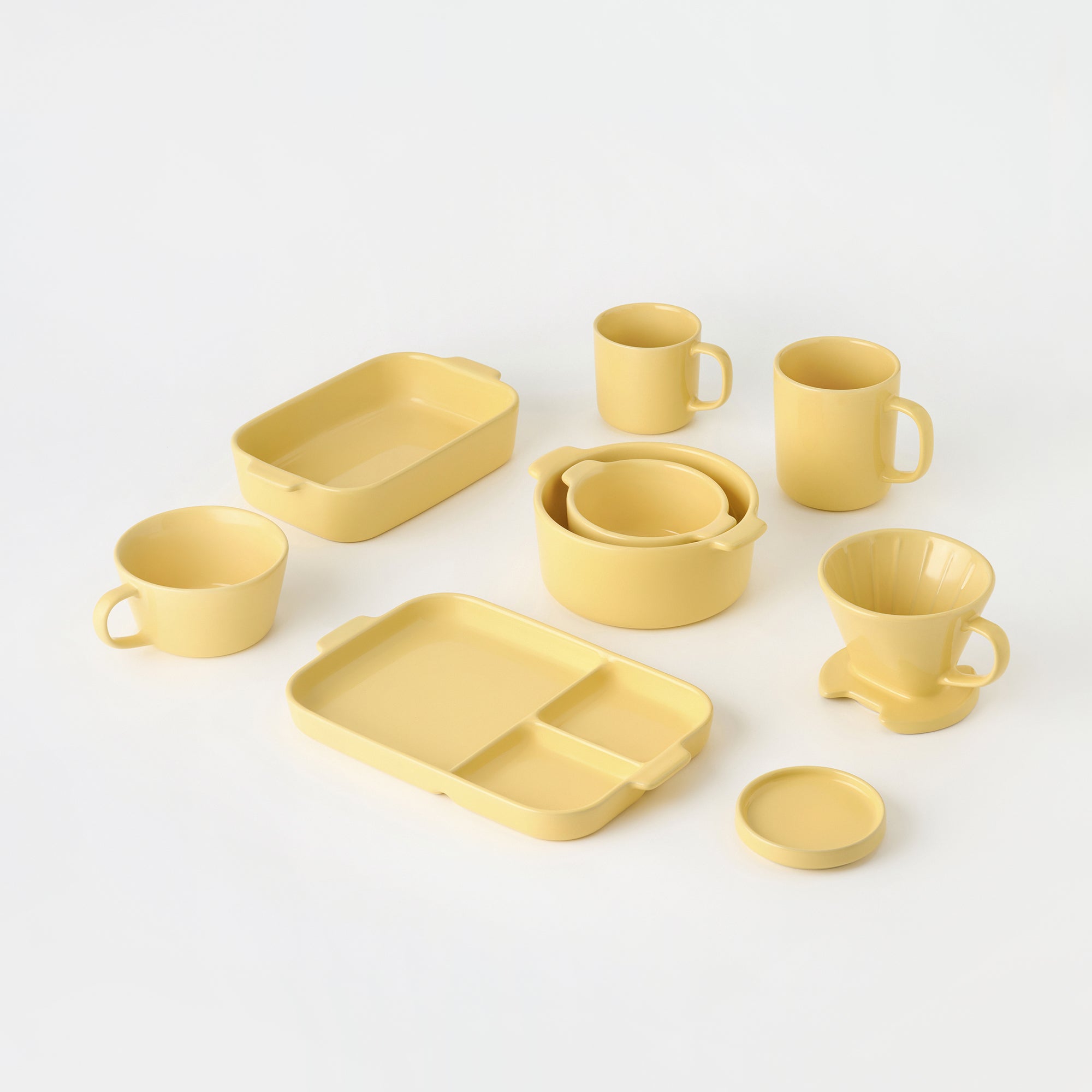  Stoneware Cereal Mug Cup - Light Yellow、mySite、sugarbowlscore