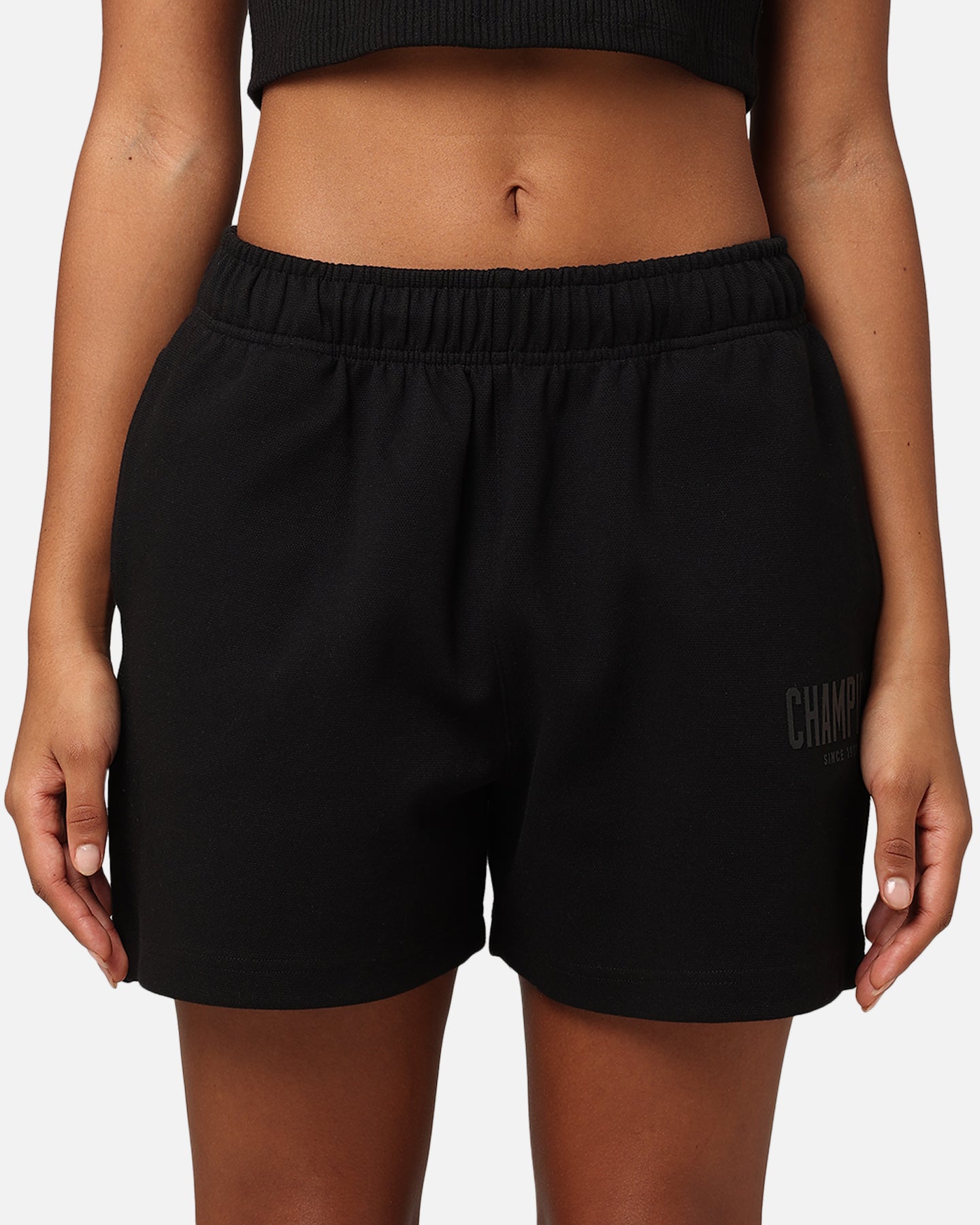 Champion Women's Rochester Base Shorts Black、mySite、zt4zffjzw