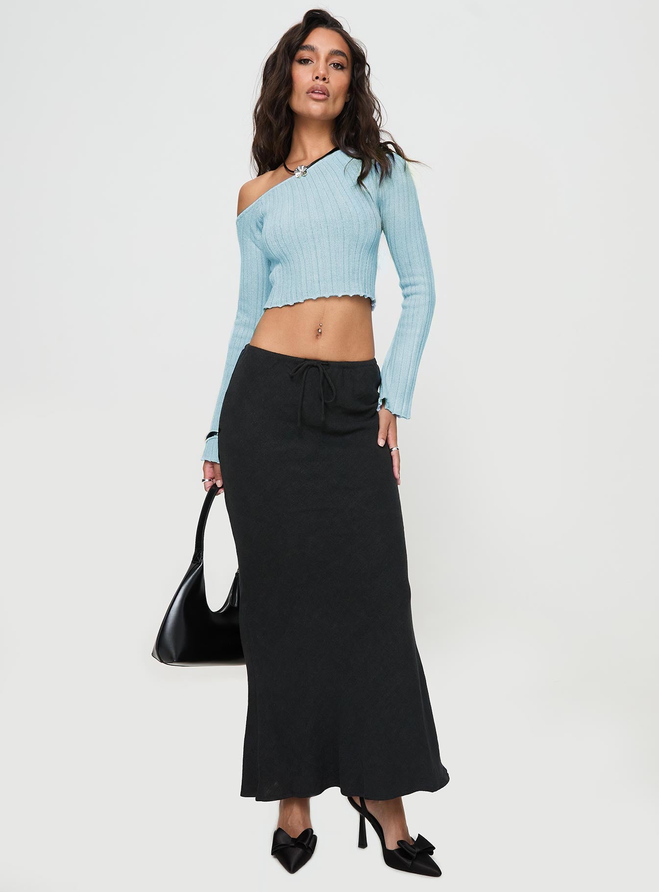 Santorini Knit Top Blue、mySite、solidvoid