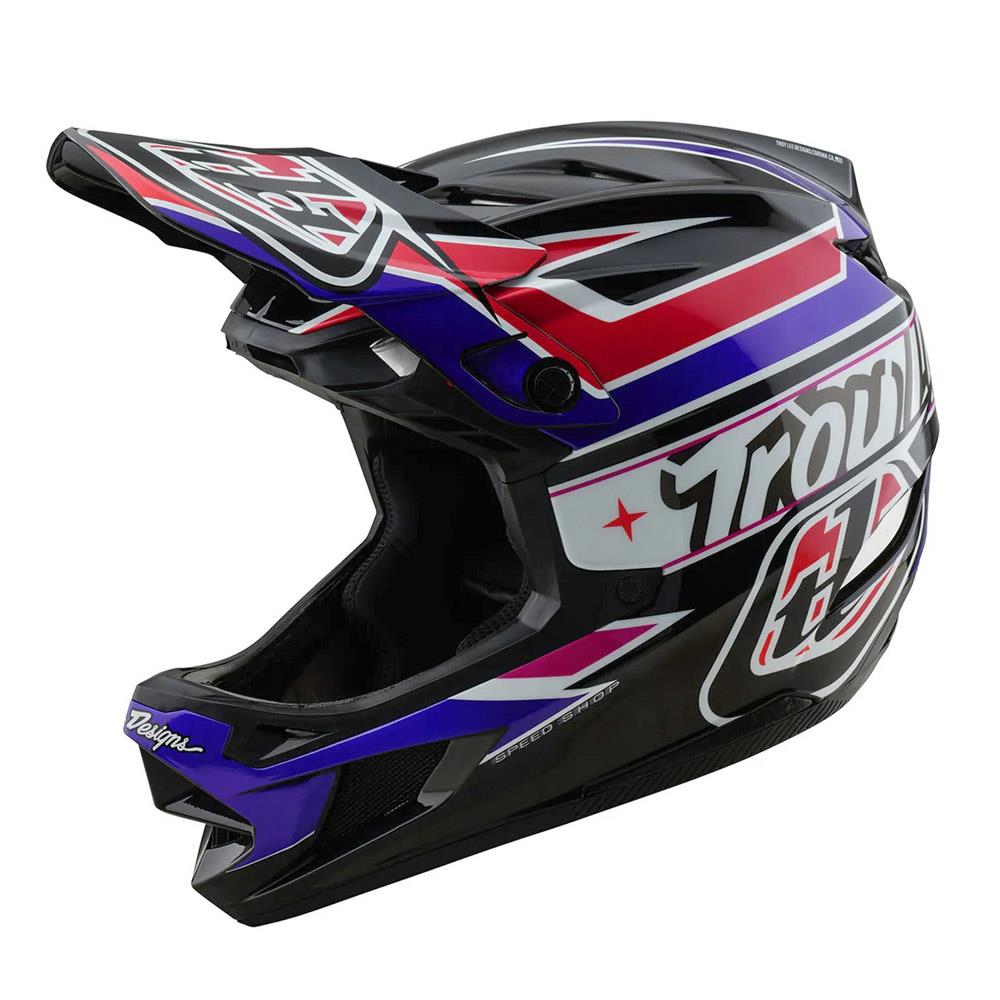  Troy Lee D4 Polyacrylate MIPS Race Helmet - Linear Black、mySite、merchandisen