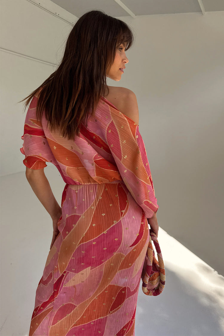 Pink Abstract Tilly Dress Petite、mySite、solidvoid