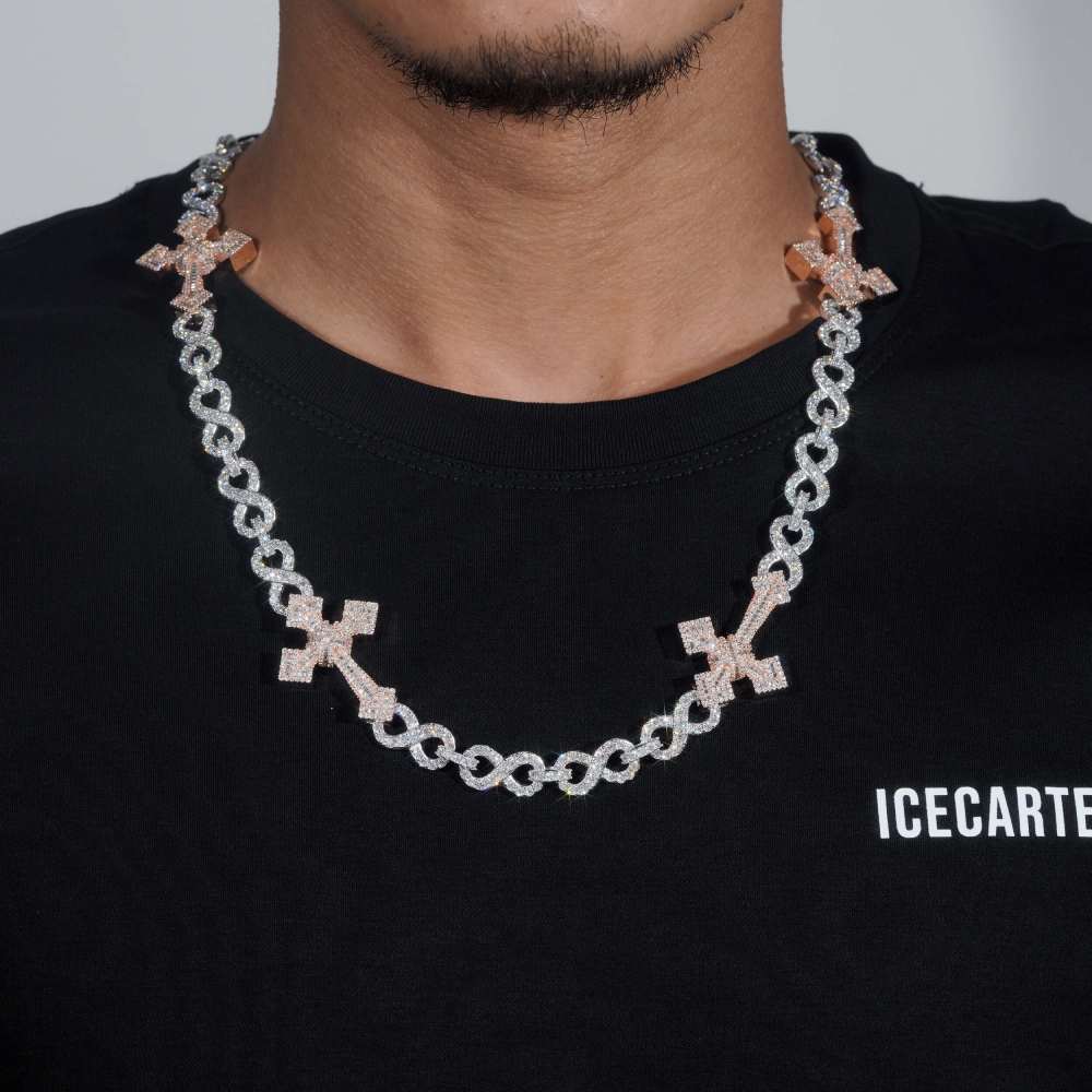 CUSTOM CLASP 15MM Infinity Link Cross Chain、mySite、hinf8tx79