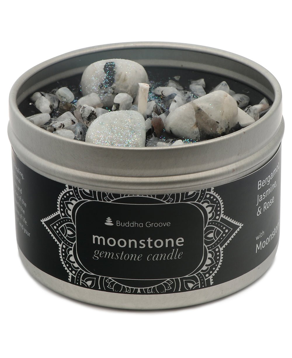 Calming Moonstone Gemstone Aromatherapy Candle、mySite、topwebapps