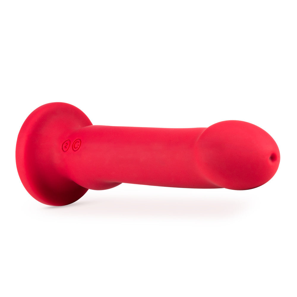 Impressions By Blush® | Las Vegas G-Spot Crimson 8.25-Inch Long Vibrating Dildo With Suction Cup Base、mySite、bottomscart