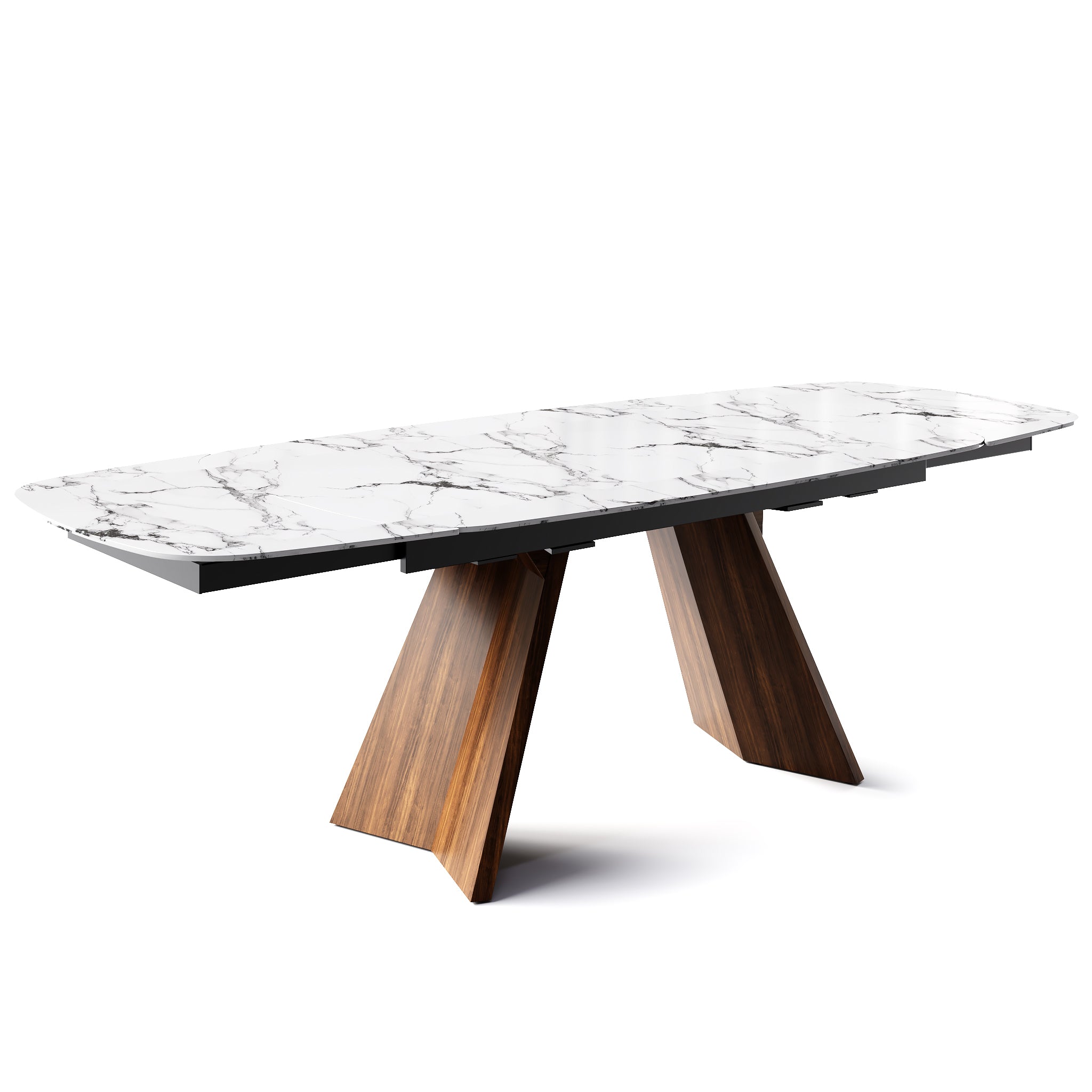  Icaro Extendable Dining Table with Marble and Ceramic Top Options、mySite、sugarbowlscore