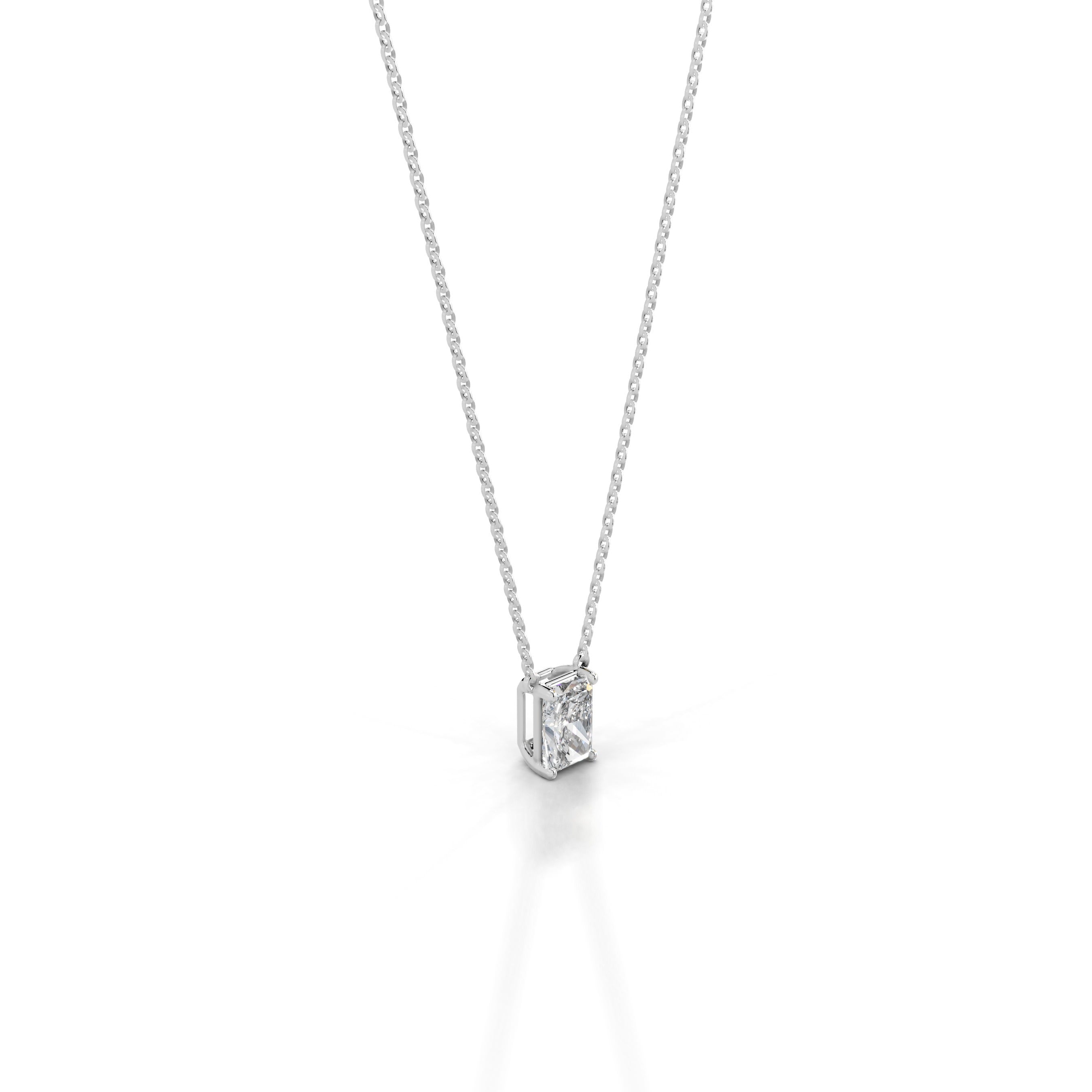 Mary Lab Grown Diamond Pendant - 18K White Gold、mySite、hinf8tx79