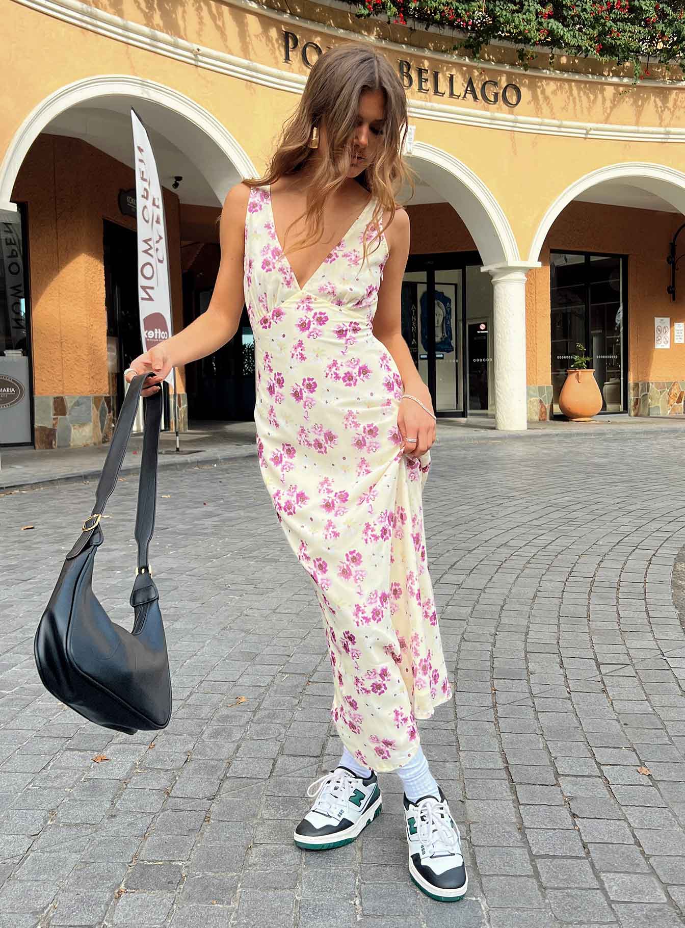 Nellie Midi Dress Yellow Floral Petite、mySite、solidvoid