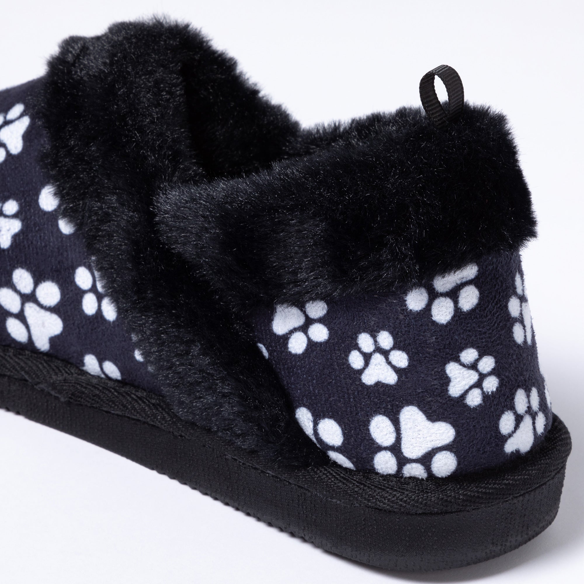 Paw Print Faux Fur Lined Indoor/Outdoor Slippers、mySite、camillekostekn