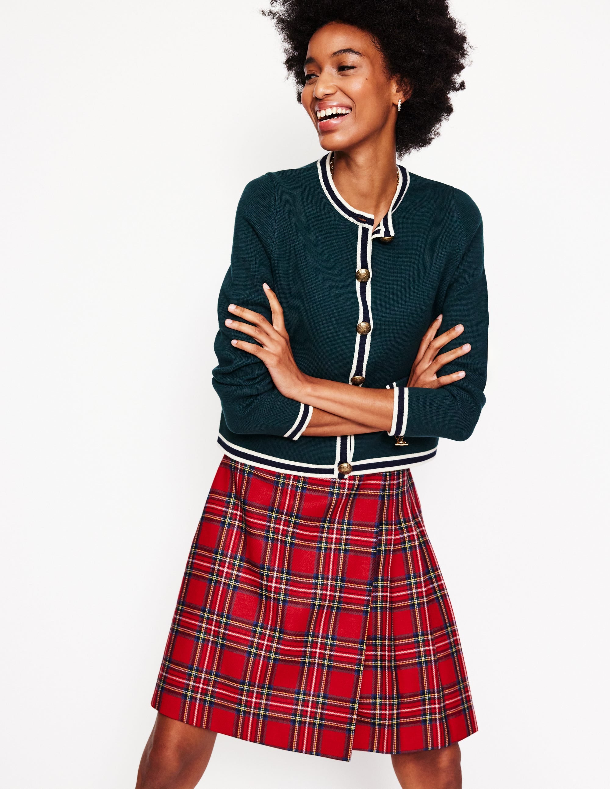  Helen Buckled Kilt-Red and Blue Check、mySite、ashleygrahame