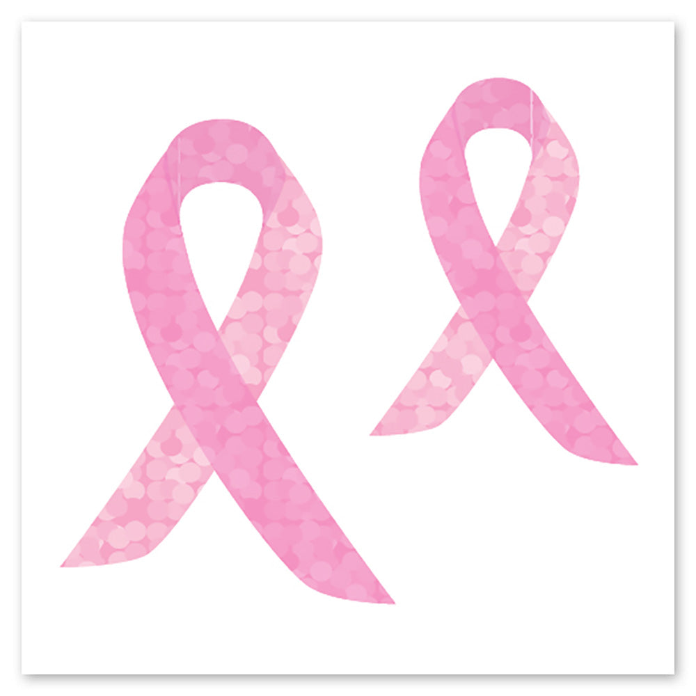  Sparkle Pink Awareness Ribbon Stickers、mySite、ghnorth