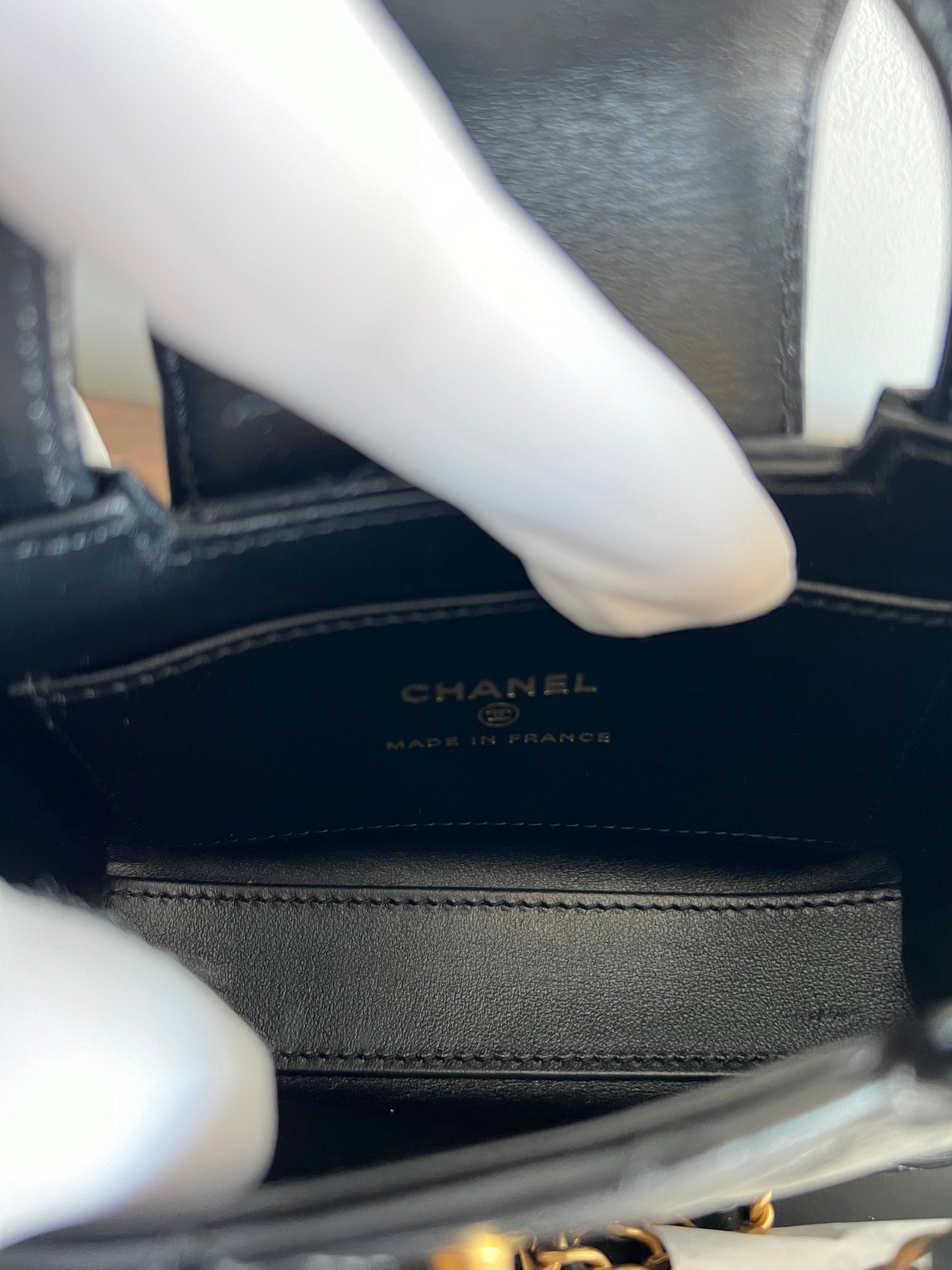 Chanel Kelly Shopping Bag Shiny Aged Calfskin & Gold Hardware Black (Nano)、mySite、garminoutage.com