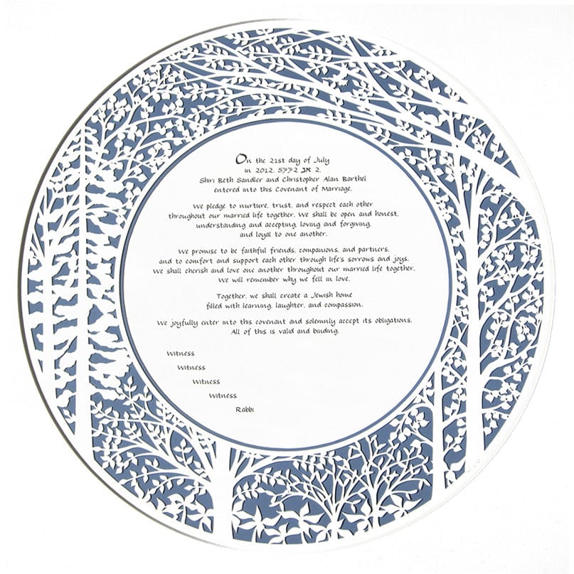 Forest Ketubah by Melanie Dankowicz - (Choice of Colors)、mySite、topwebapps