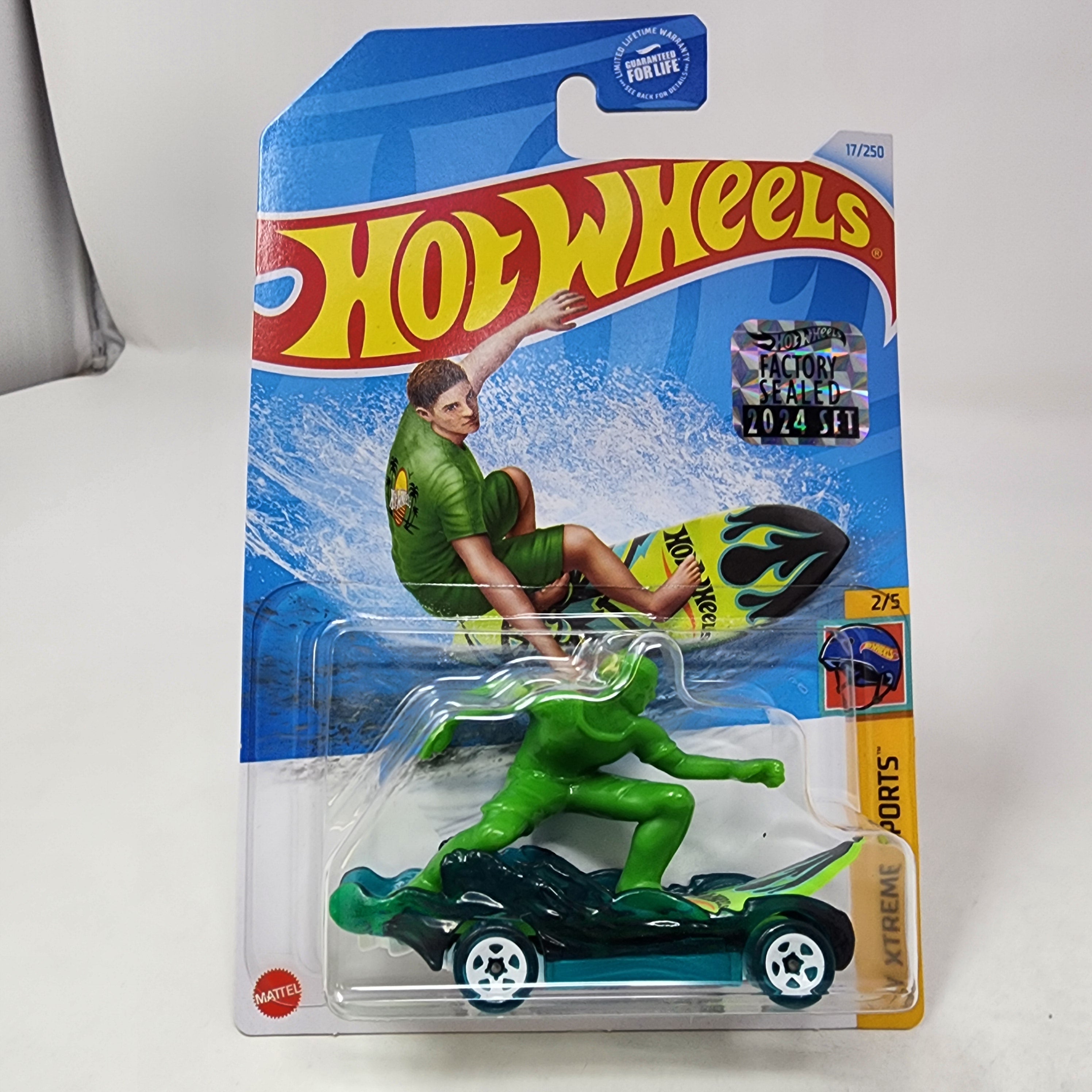 Surfs Up #17 * Green * 2024 Hot Wheels Basic w/ Factory Holo、mySite、hgirdovlk