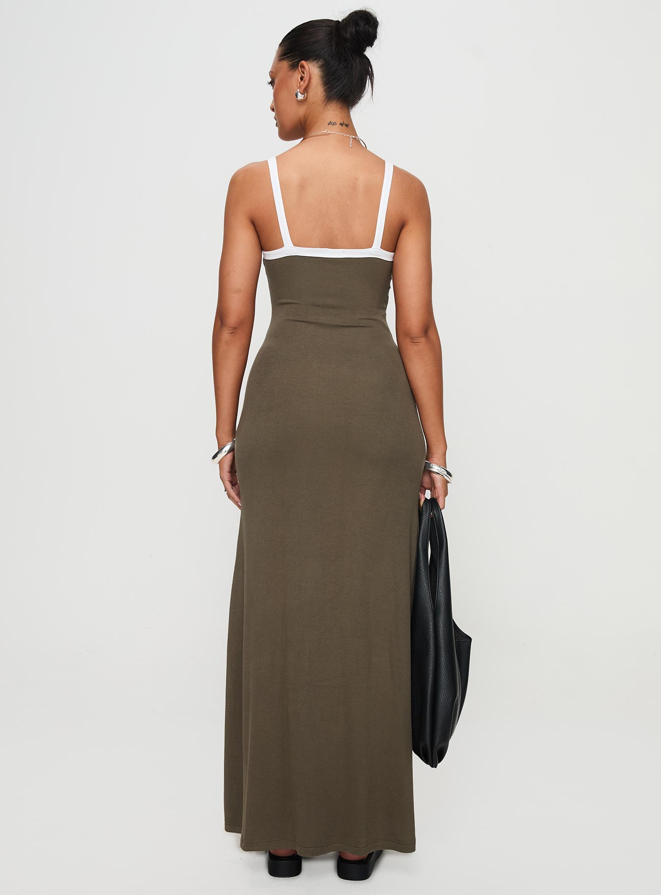 Austrina Maxi Dress Olive、mySite、solidvoid
