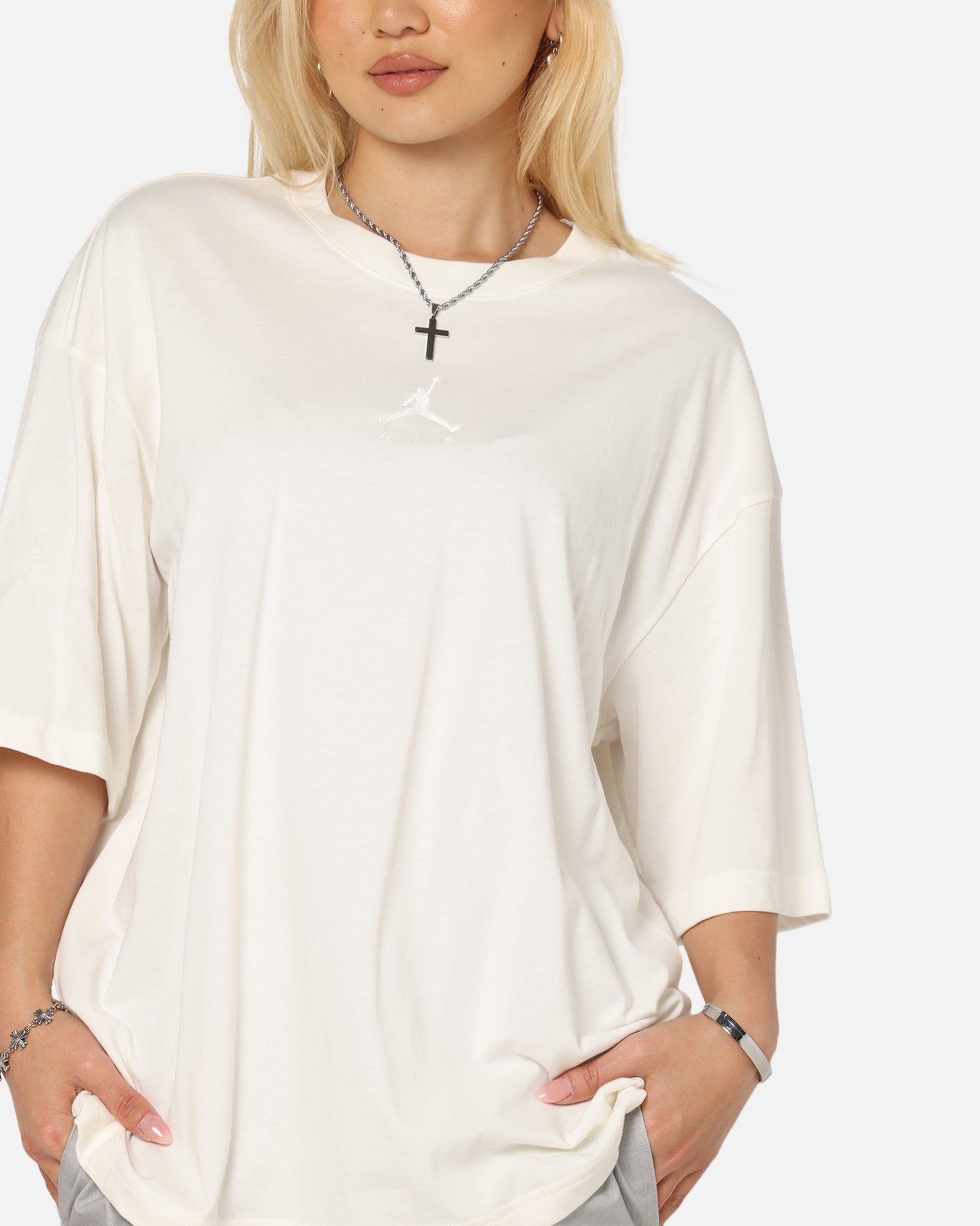 Jordan Flight Essentials Oversized Crewneck T-Shirt Sail/Sail、mySite、zt4zffjzw