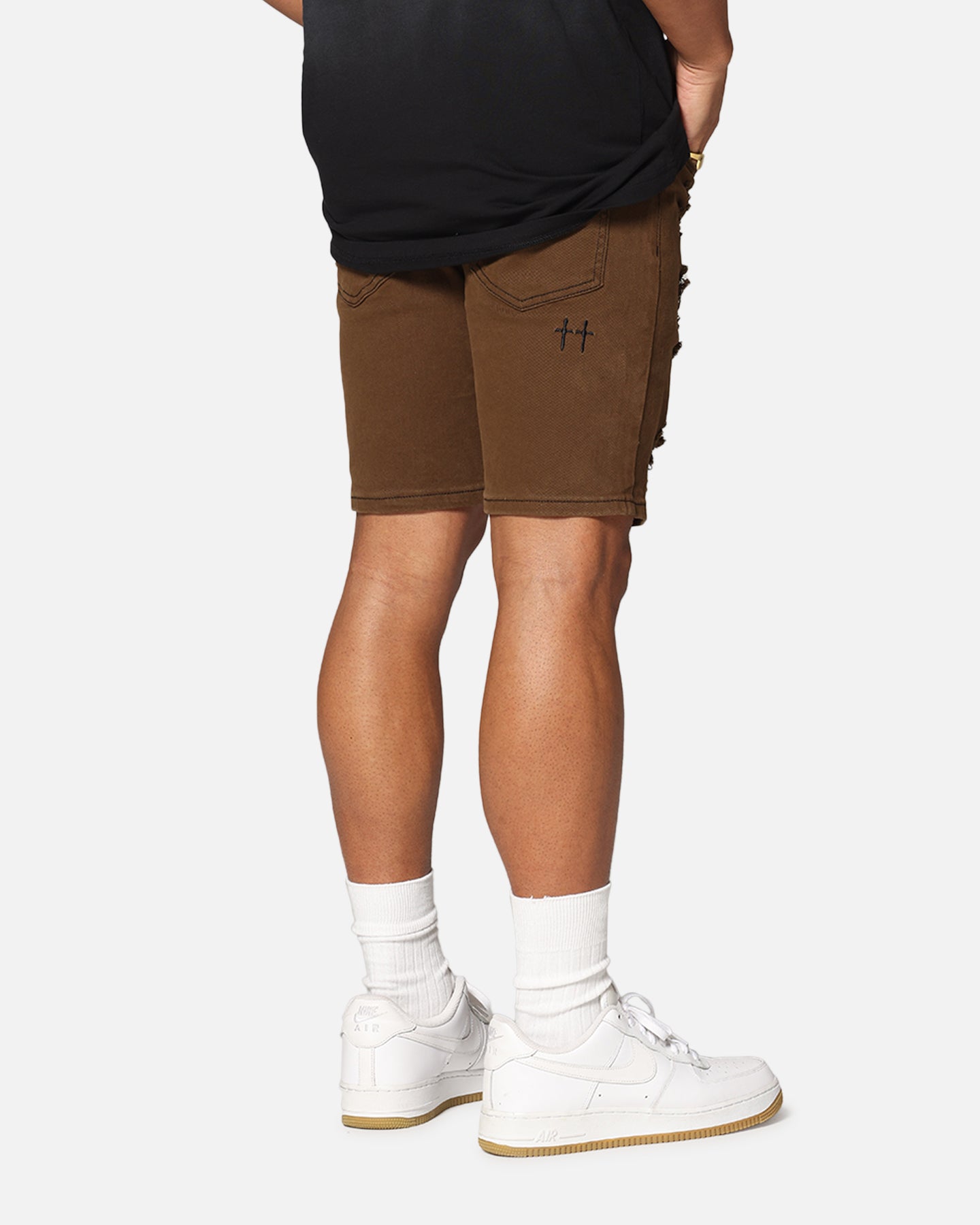 Saint Morta Dynasty Thrash V2 Denim Shorts Vintage Brown、mySite、zt4zffjzw