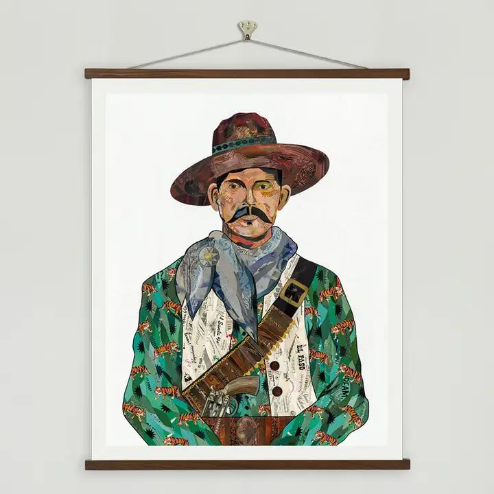 Art Print | Mexican Cowboy Wall Art | Vaquero (Tigers)、mySite、g9winljtr