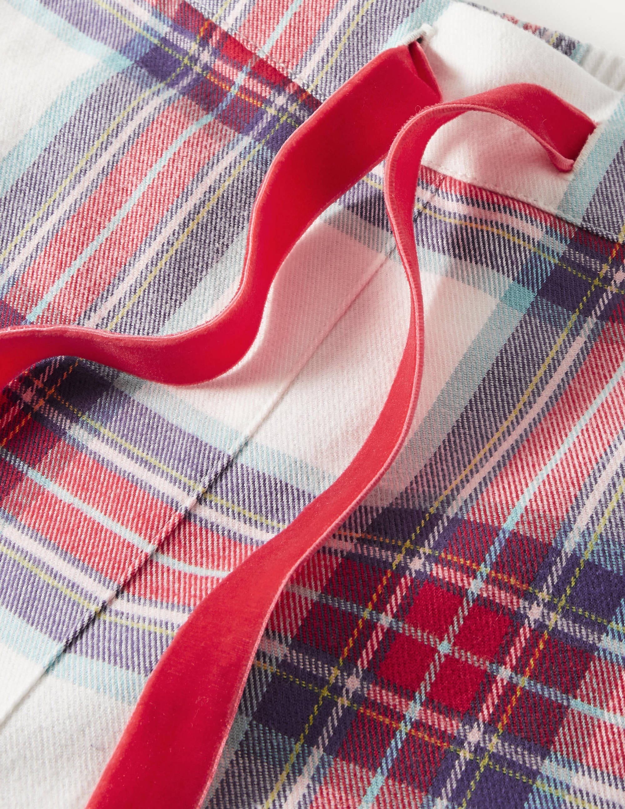  Vanessa Cosy Pyjama Set-Ivory and Rockabilly Red Check、mySite、ashleygrahame