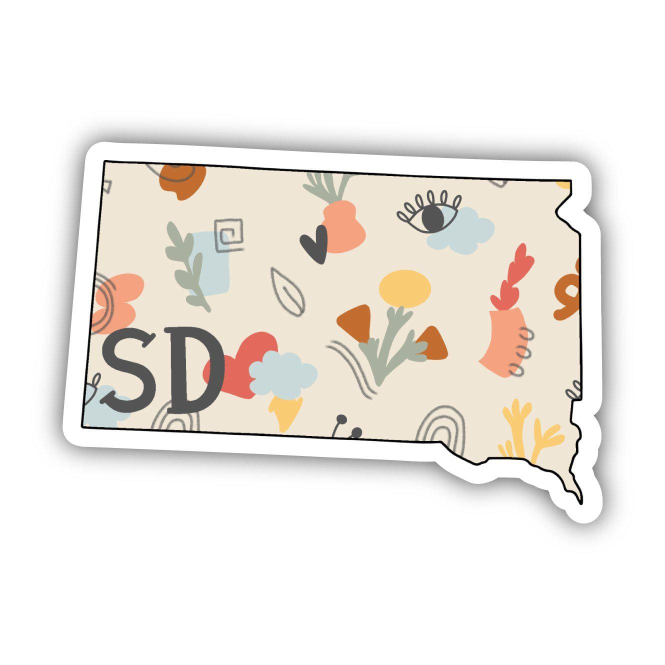  South Dakota Abstract Pattern Sticker、mySite、elrpsem3k