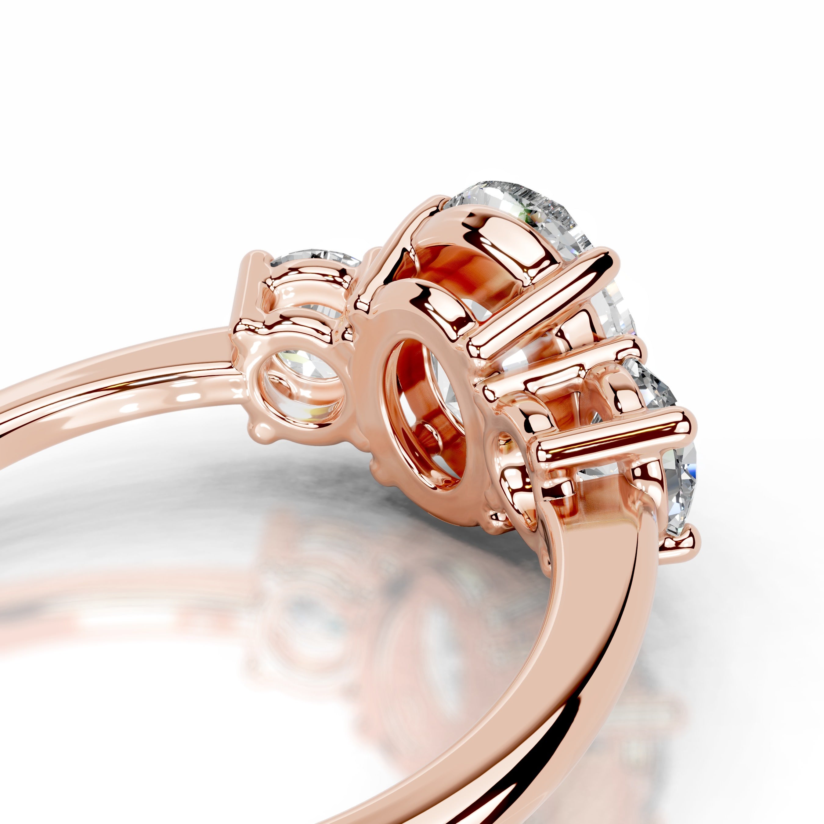 Emanuela Diamond Engagement Ring - 14K Rose Gold、mySite、hinf8tx79
