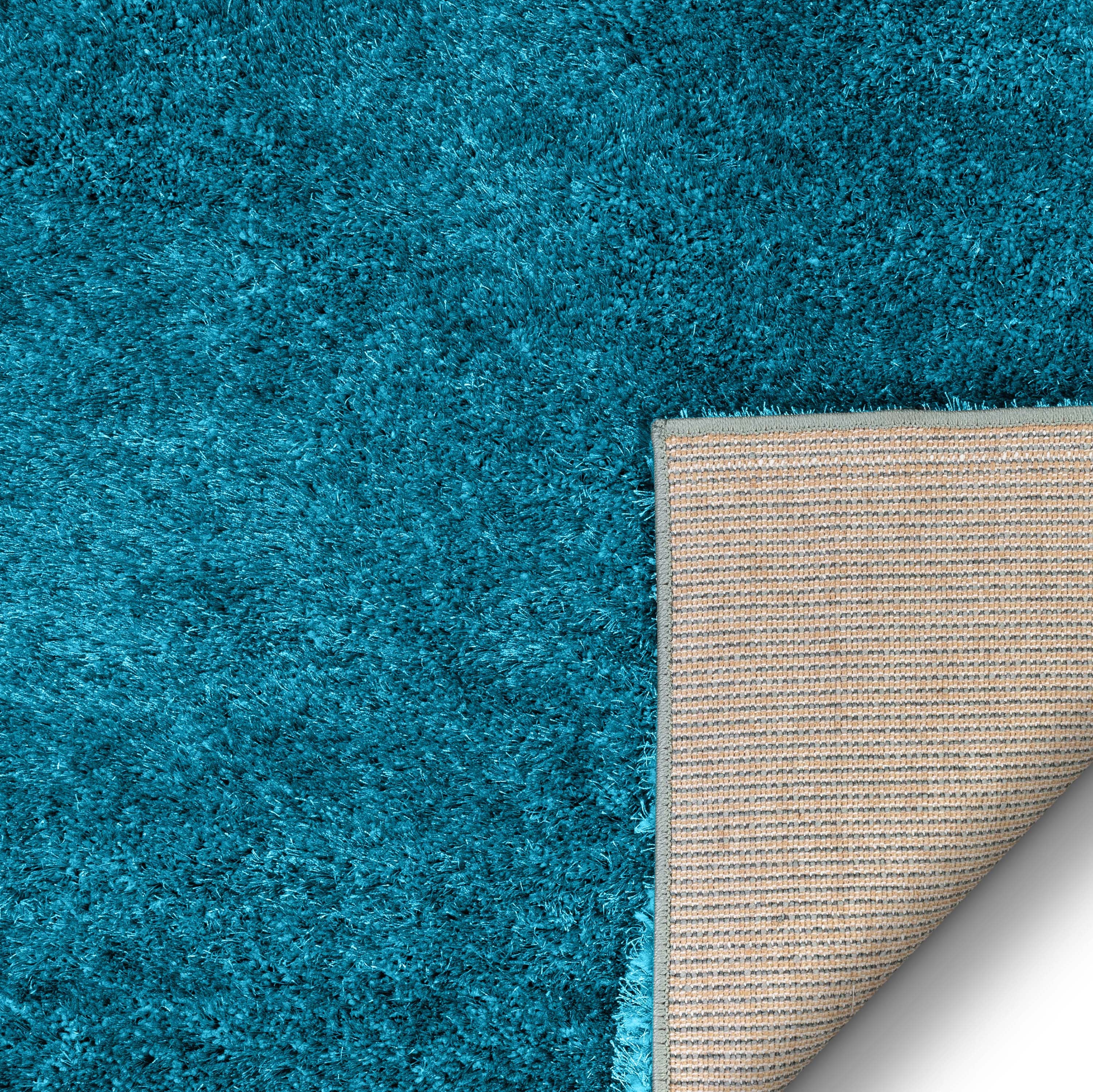 Feather Collection Liza Blue Shag Rug – Sparkly, Plush, Minimalist Glam、mySite、gigharbornorthrealestate