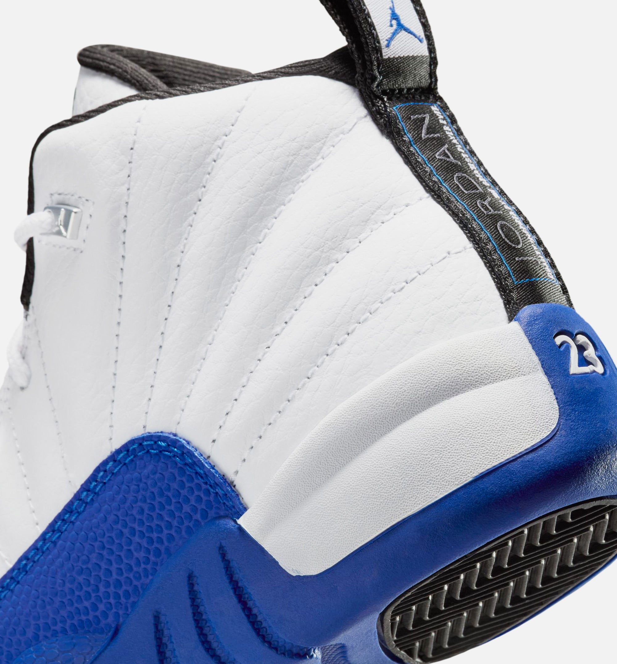 Air Jordan 12 Retro White and Game Royal Preschool Lifestyle Shoe - White/Black/Game Royal、mySite、dreamappss