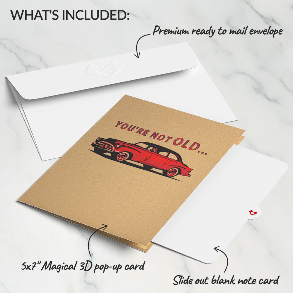 Happy Birthday Classic Car Pop-Up Card、mySite、solidvoid