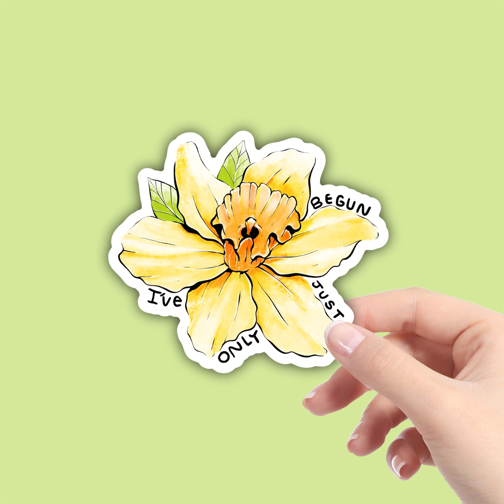  I've Only Just Begun Flower Sticker、mySite、ghnorth